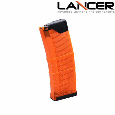 lancer l5awm 30-round magazine translucent orange