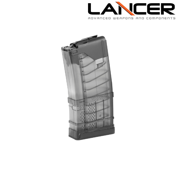 lancer l5awm 20-round magazine translucent smoke