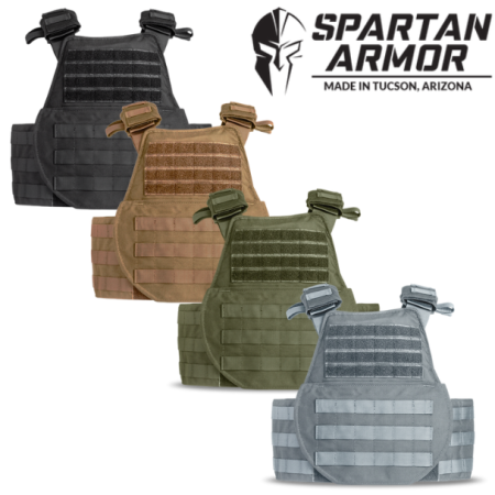 sentinel high mobility plate carrier front view modular molle