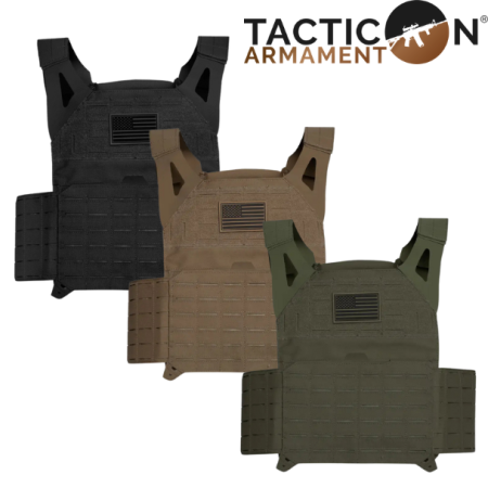 tacticon battlevest lite plate carrier front view