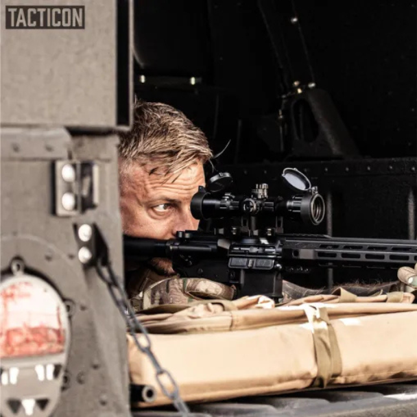TACTICON - Falcon V3 3-9x32 Rifle Scope w/ Illumination [Black, Red, Green, Blue) Mil-Dot Reticle - Image 7