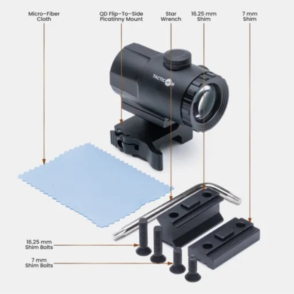 TACTICON - Apex Falcon V0.5 3x Magnifier for Red Dot Sight - Image 2