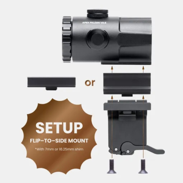 TACTICON - Apex Falcon V0.5 3x Magnifier for Red Dot Sight - Image 3