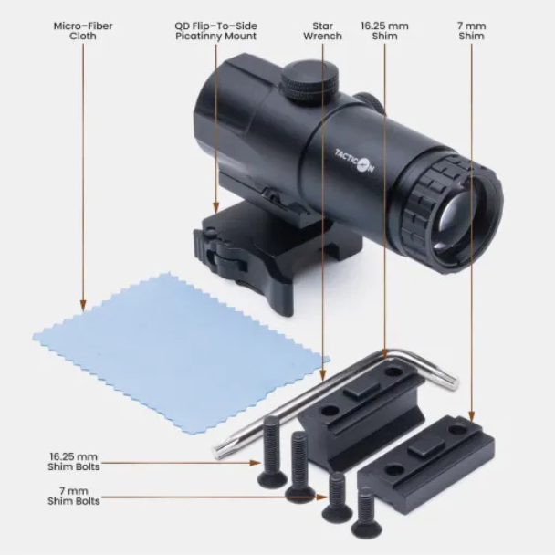 TACTICON - Apex Falcon V1 3x Magnifier for Red Dot Sight - Image 4