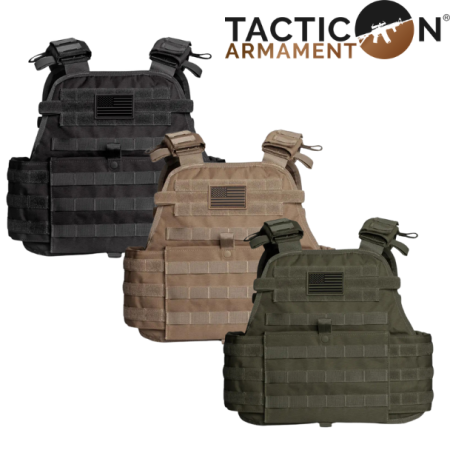 tacticon battlevest tactical plate carrier front view