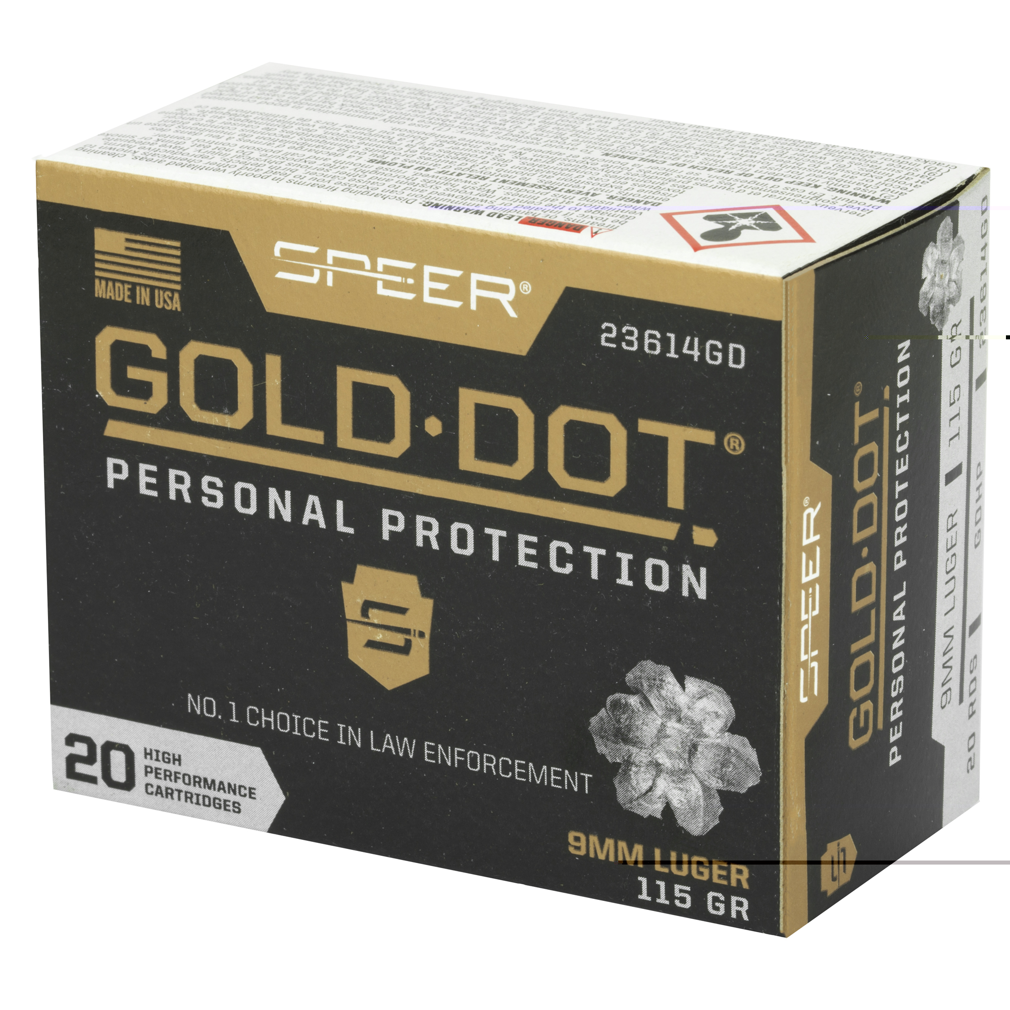 Spr Gold Dot 9mm 115gr Hp - Image 4