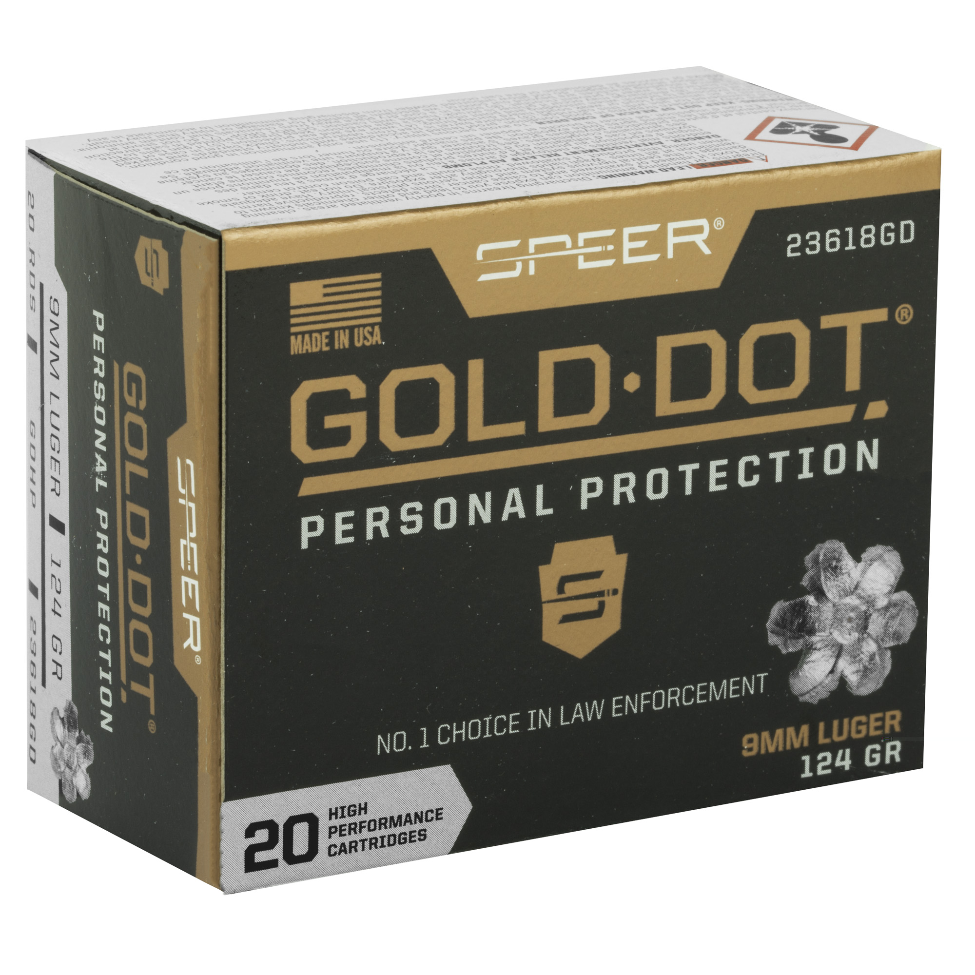 Spr Gold Dot 9mm 124gr Hp - Image 4
