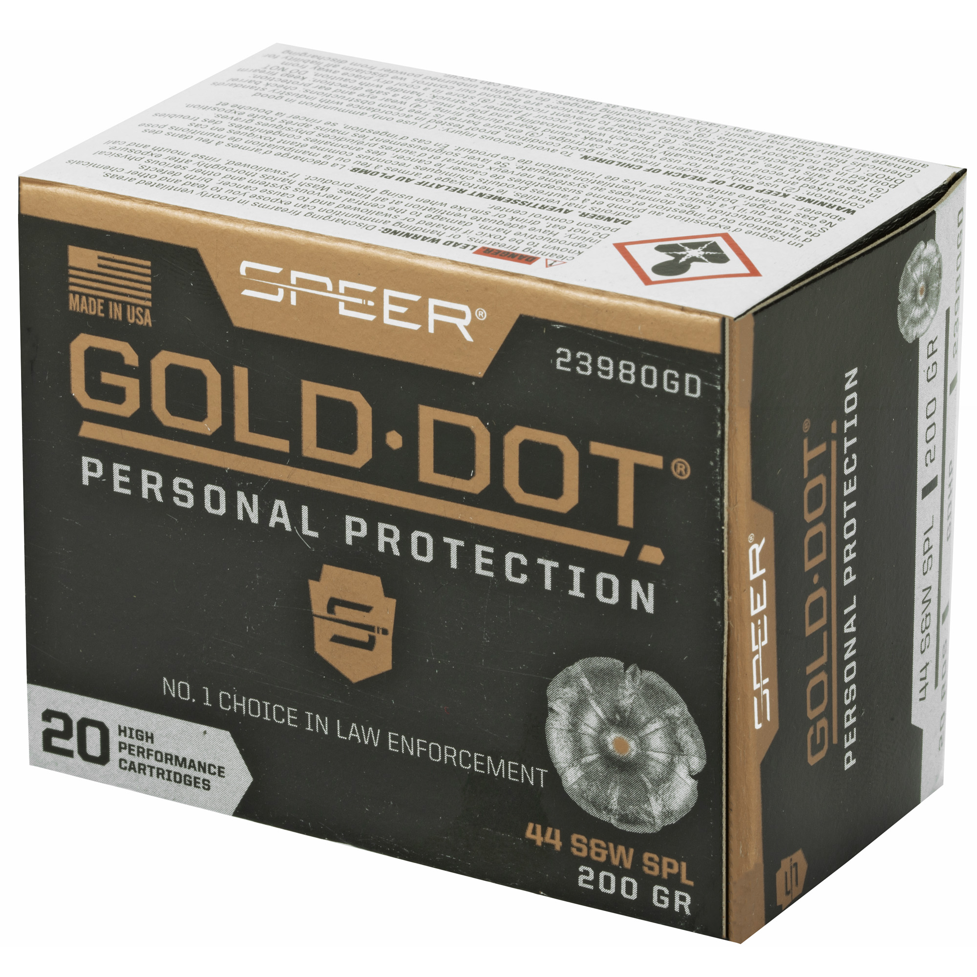 Spr Gold Dot 44spl 200gr Hp - Image 3