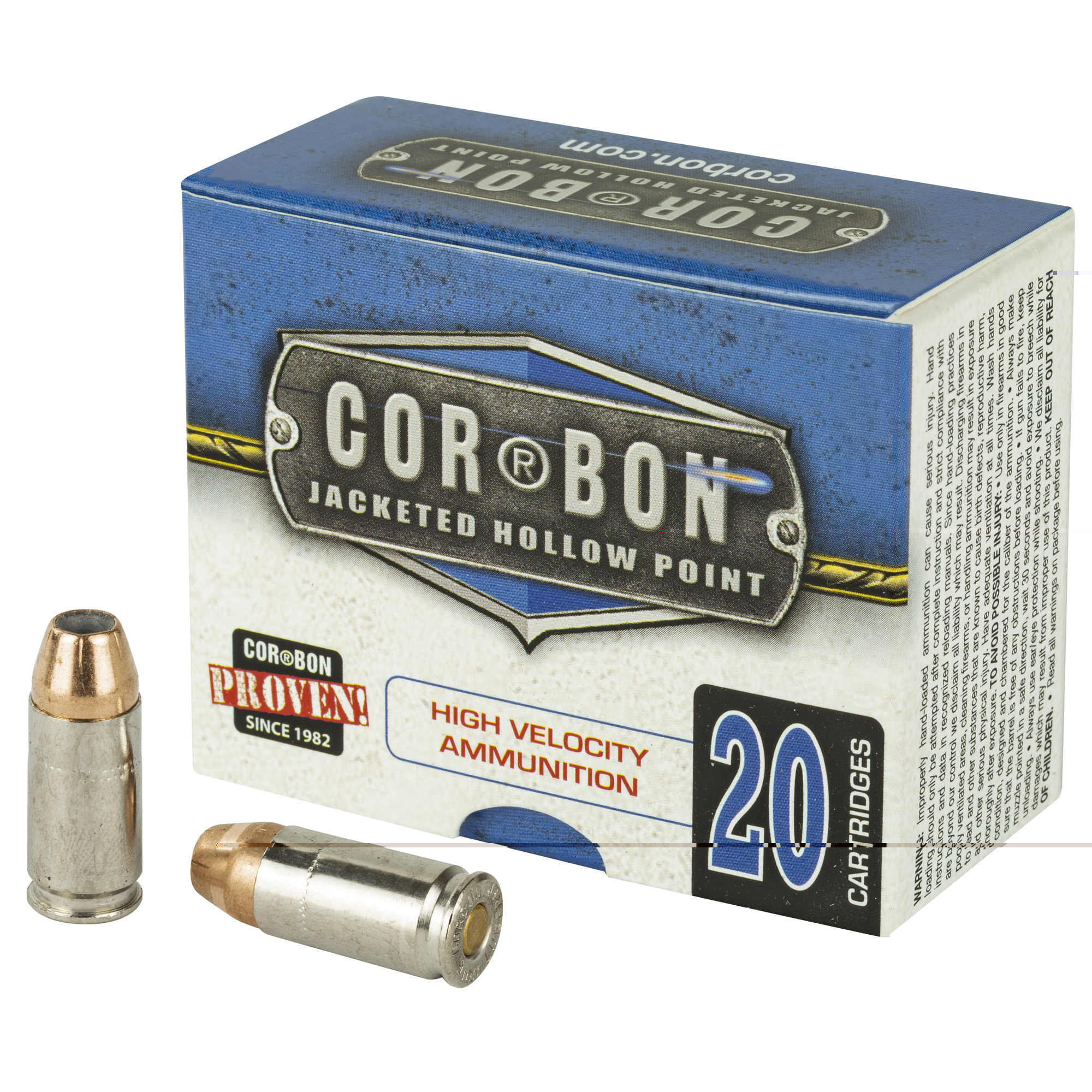 Corbon 9mm+p 90gr JHP