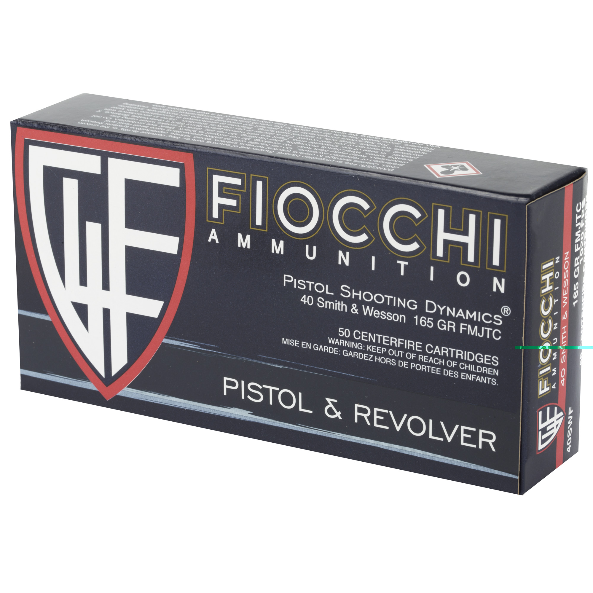 Fiocchi 40sw 165gr Fmj 50-1000 - Image 3