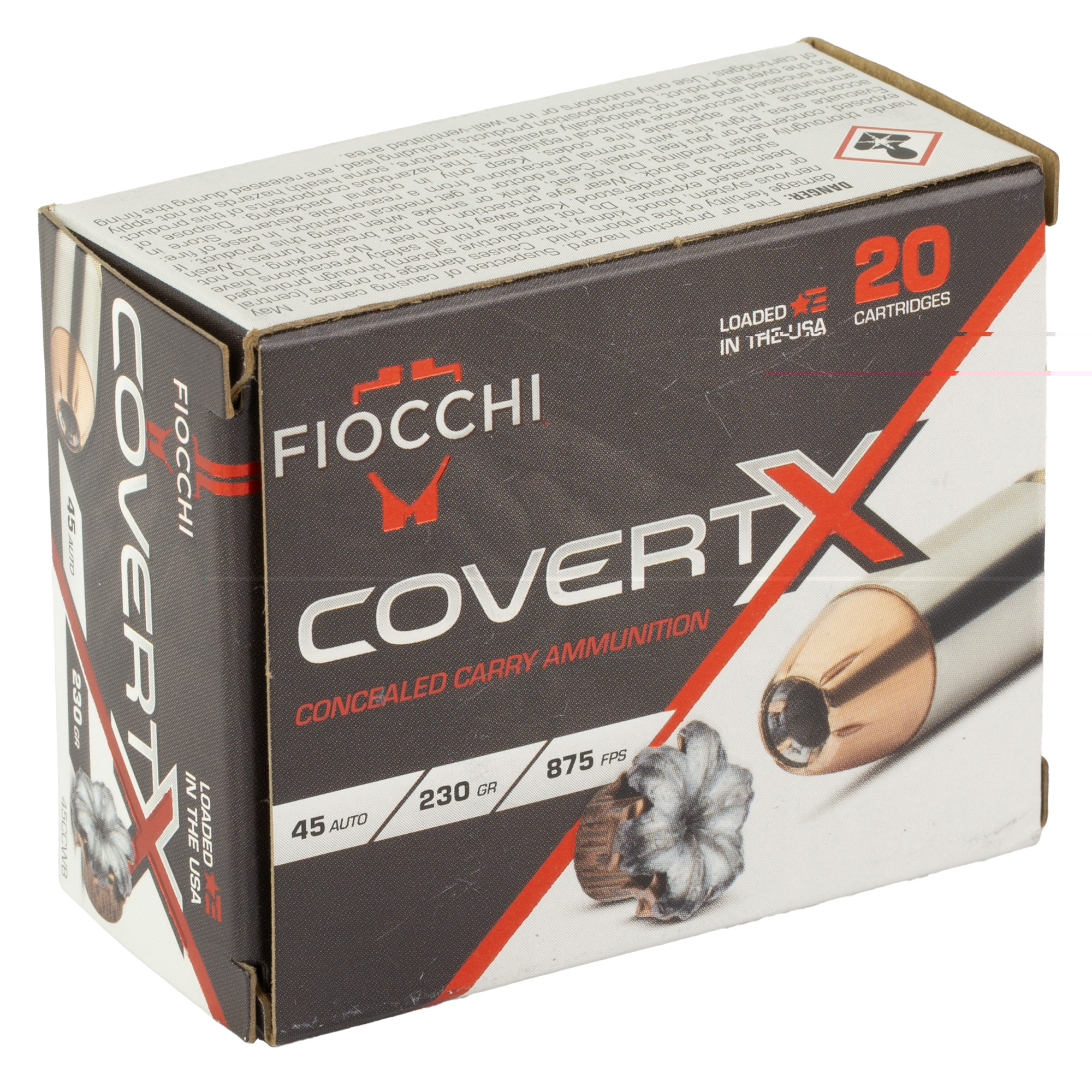 Fiocchi Covert X 45 ACP 230gr - Image 2