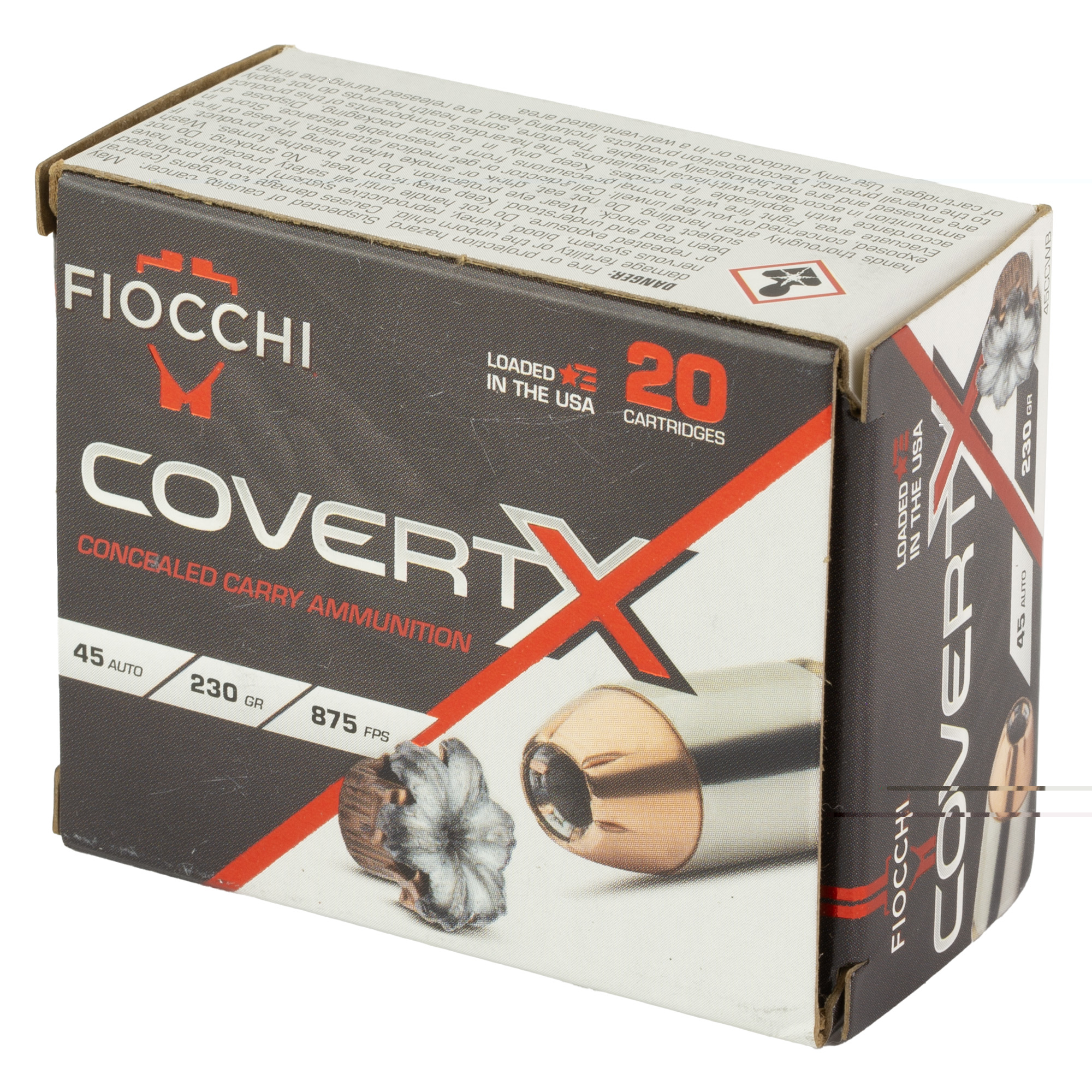 Fiocchi Covert X 45 ACP 230gr - Image 4