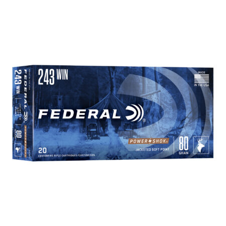 Federal Pwrshk 243 Winchester 80gr Sp