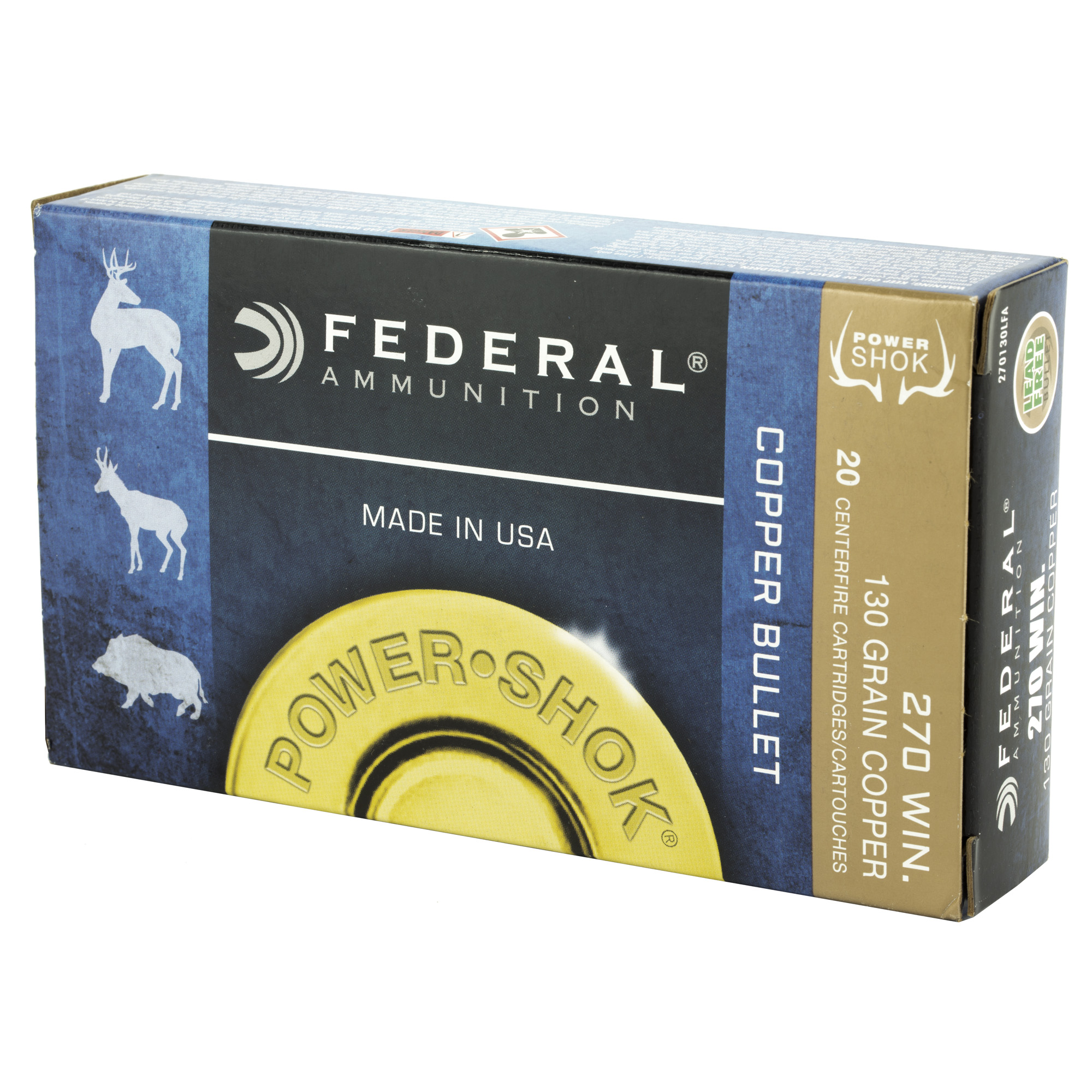 Federal Pwrshk 270Winchester 130gr Cpr - Image 3
