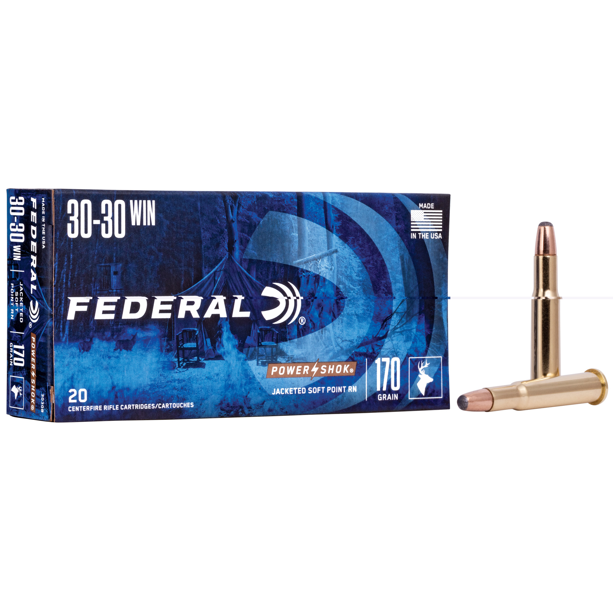 Federal Pwrshk 3030wn 170gr Sp Rn