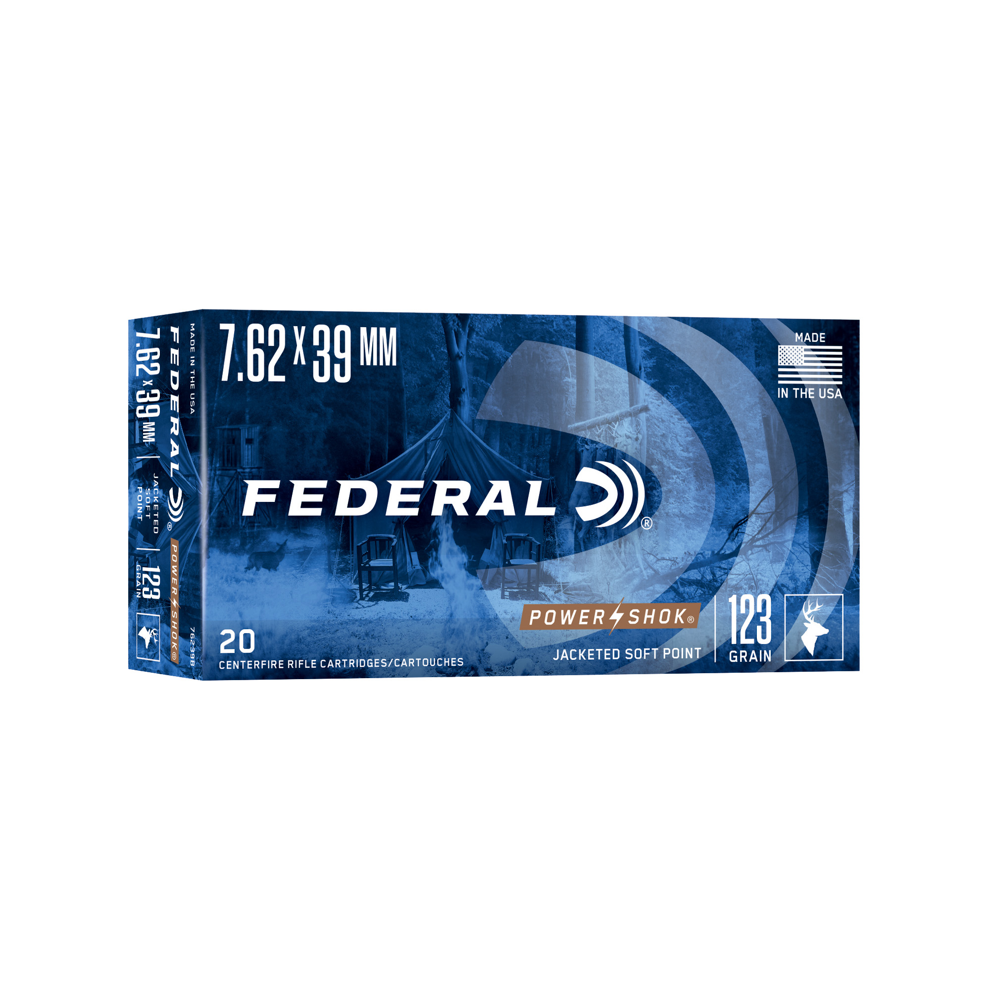 Federal Pwrshk 762x39 123gr Sp