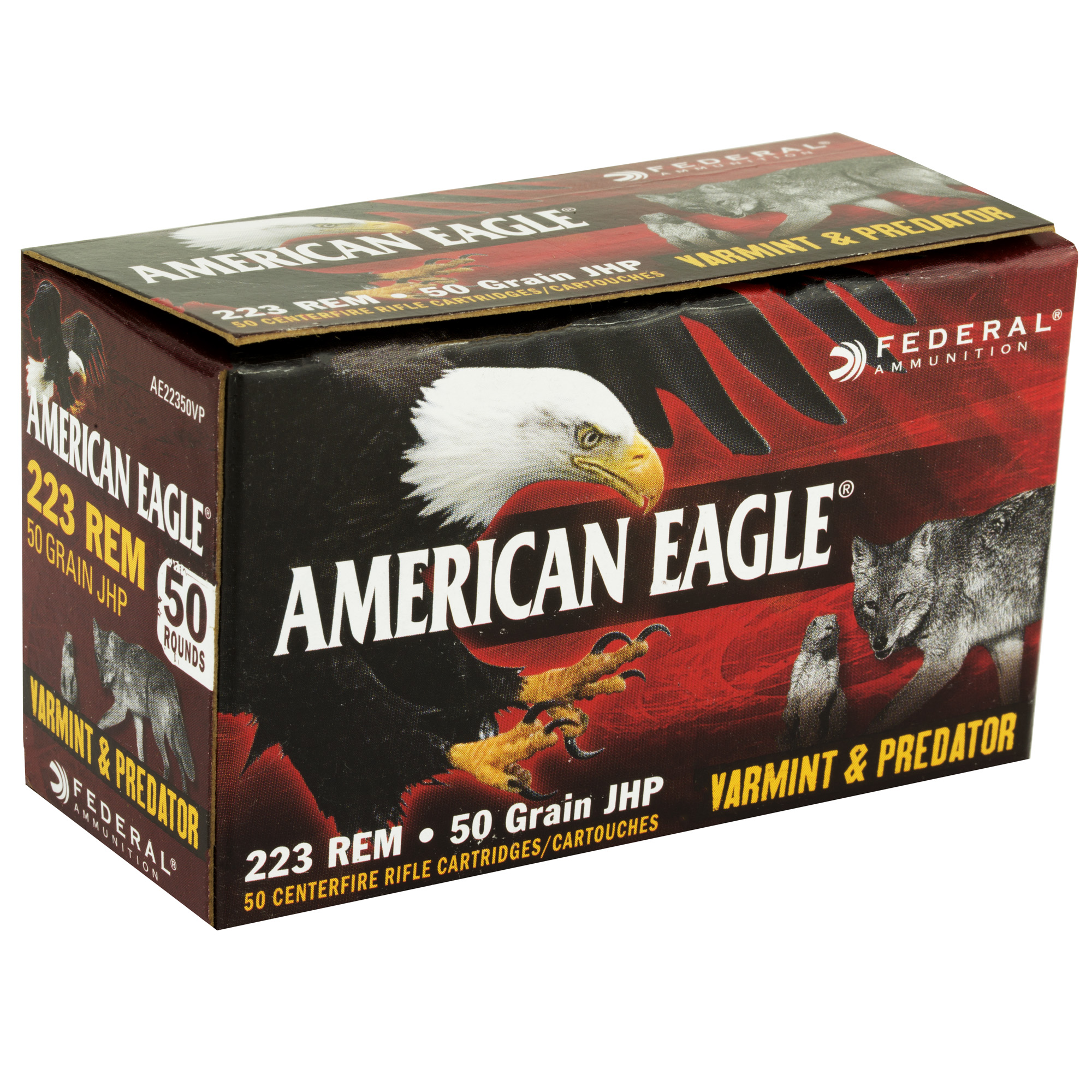 Federal Am Eagle V&p 223 Remington 50gr 50-250 - Image 3