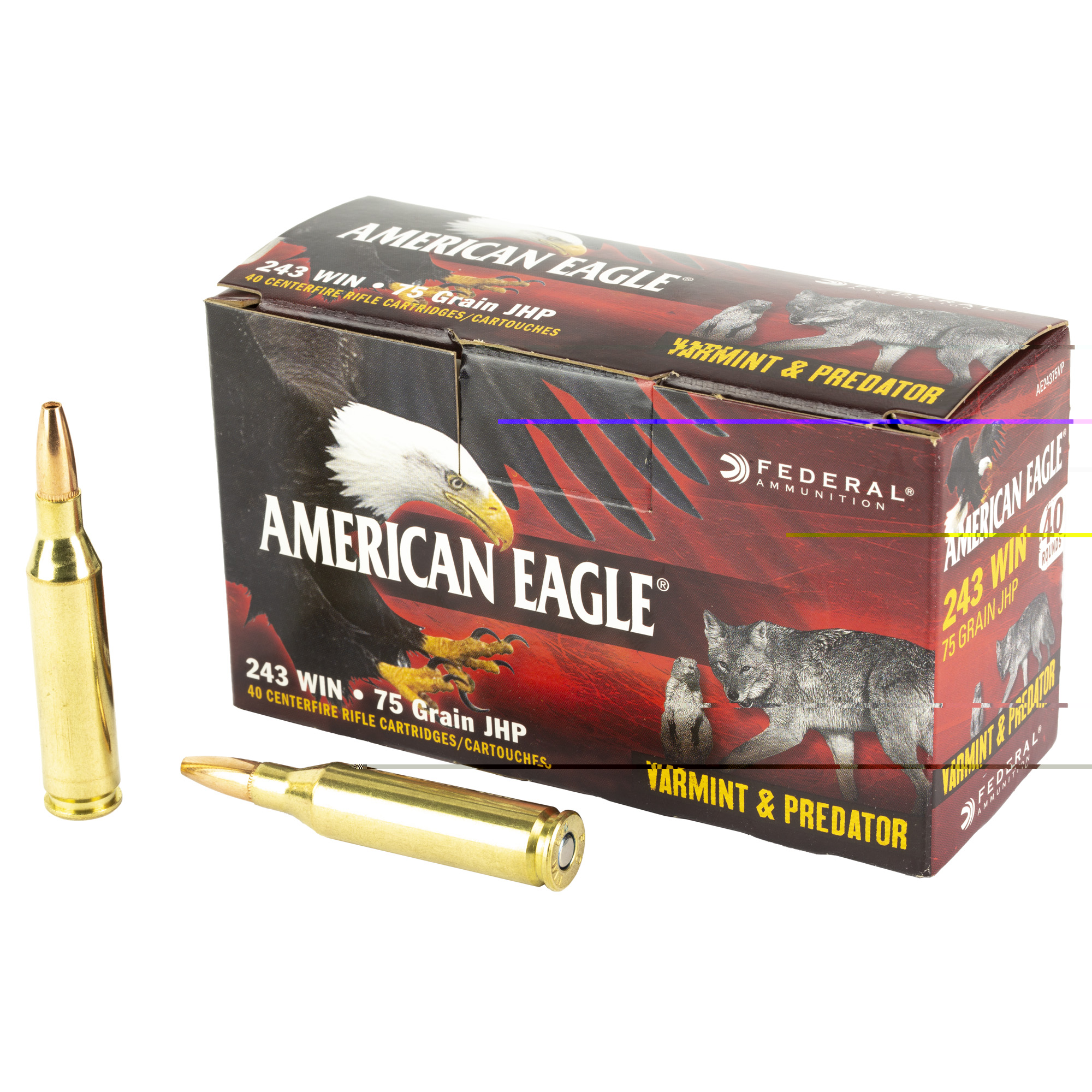 Federal Am Eagle V&p 243 Winchester 75gr