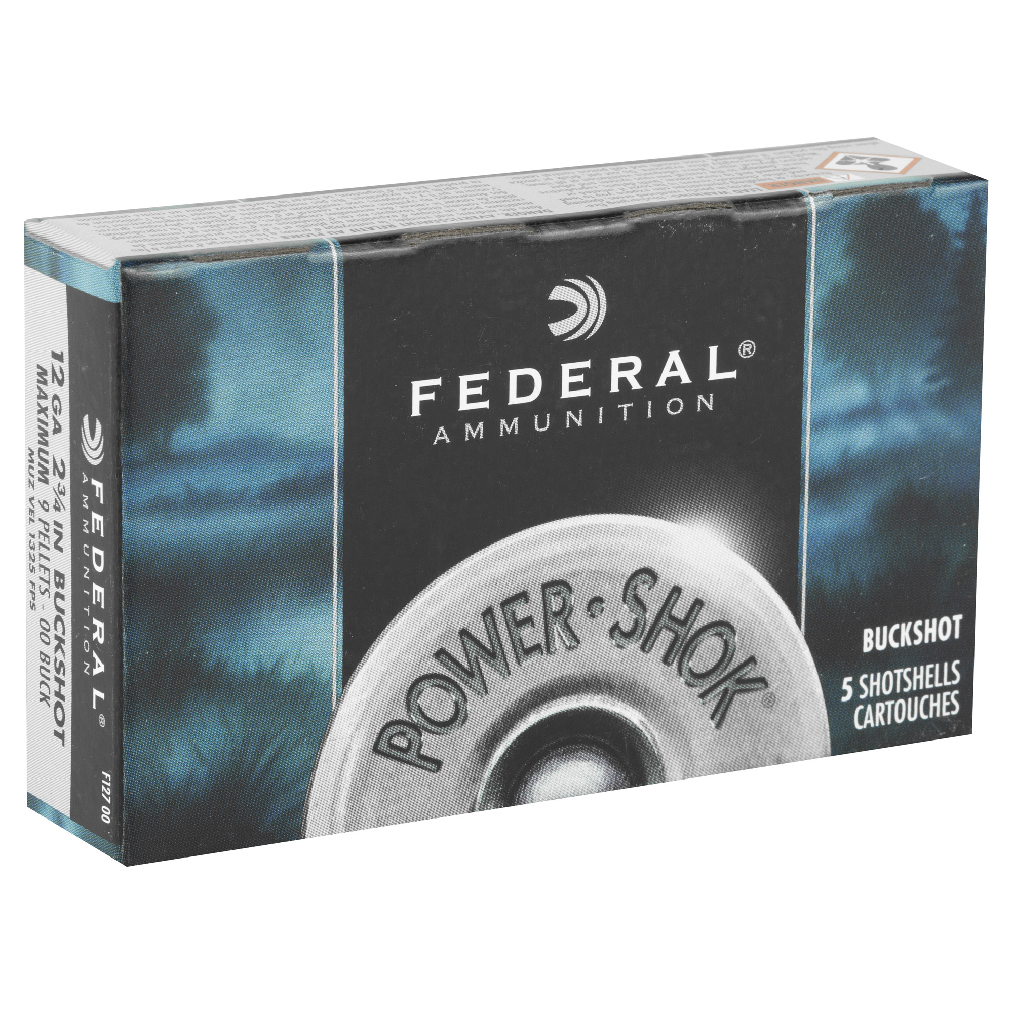 Federal Pwrshk 12ga 2.75 Mx 00 Bck - Image 2