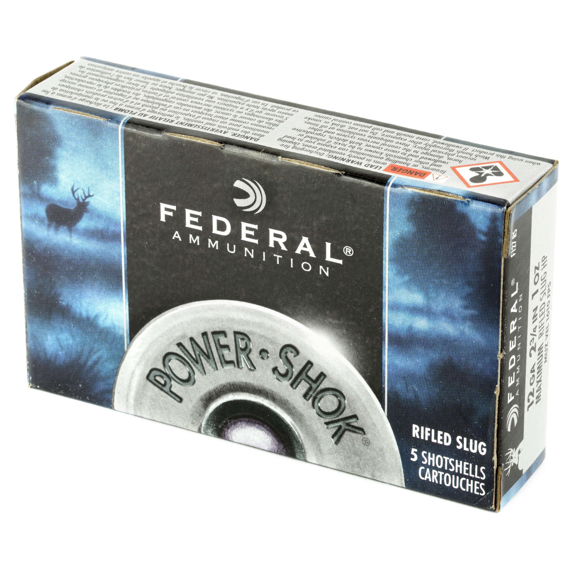 Federal Pwrshk 12ga 2.75 Rfl Slug - Image 3
