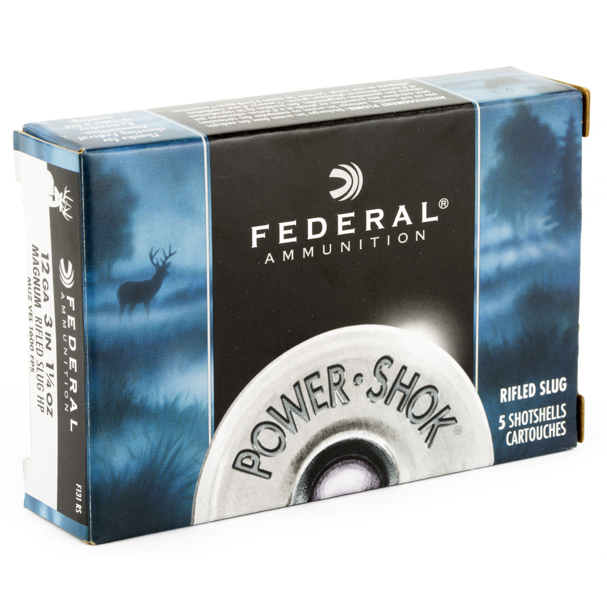 Federal Pwrshk 12ga 3" Mg Rfl Slug - Image 3