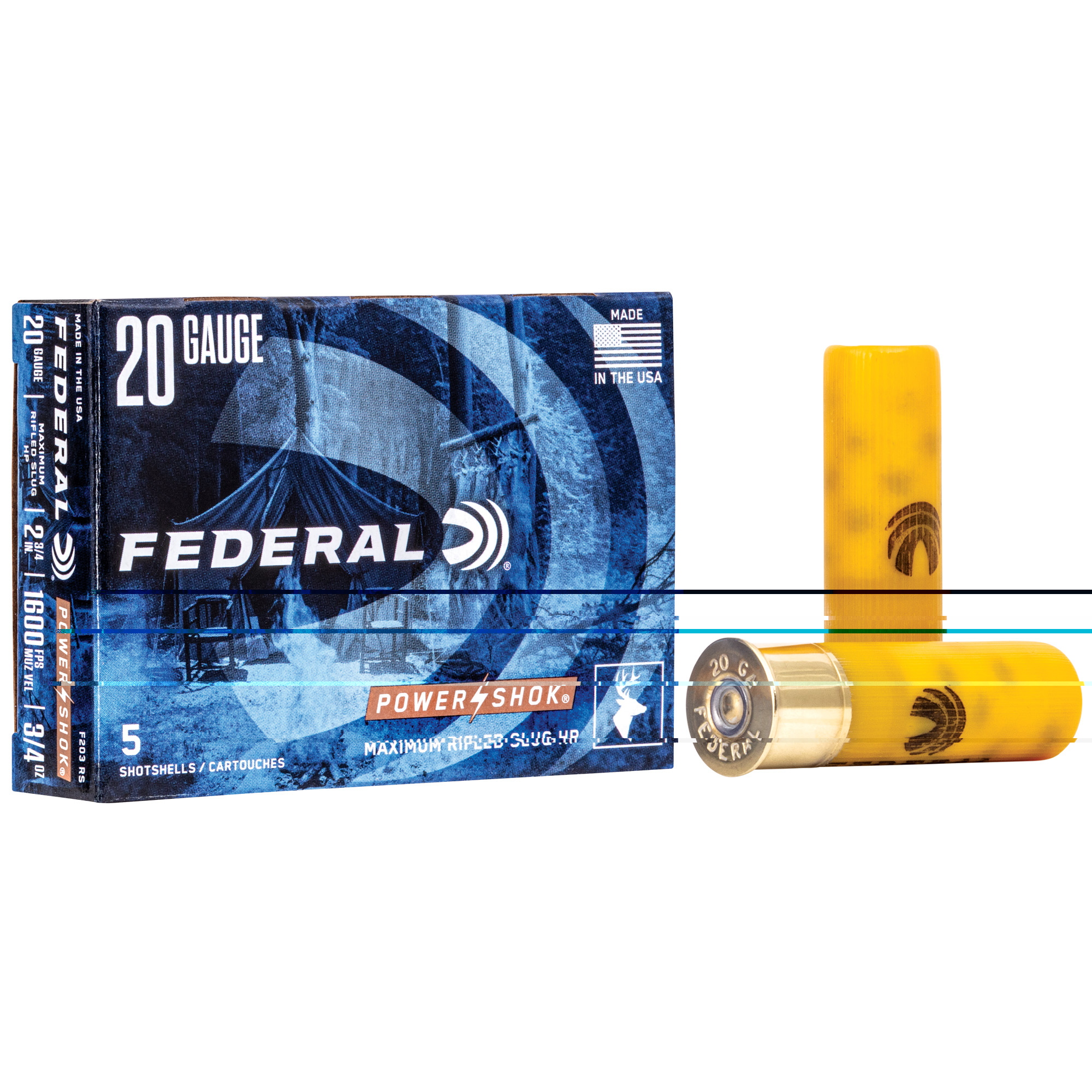 Federal Pwrshk 20ga 2.75 Mx Rfl Sl