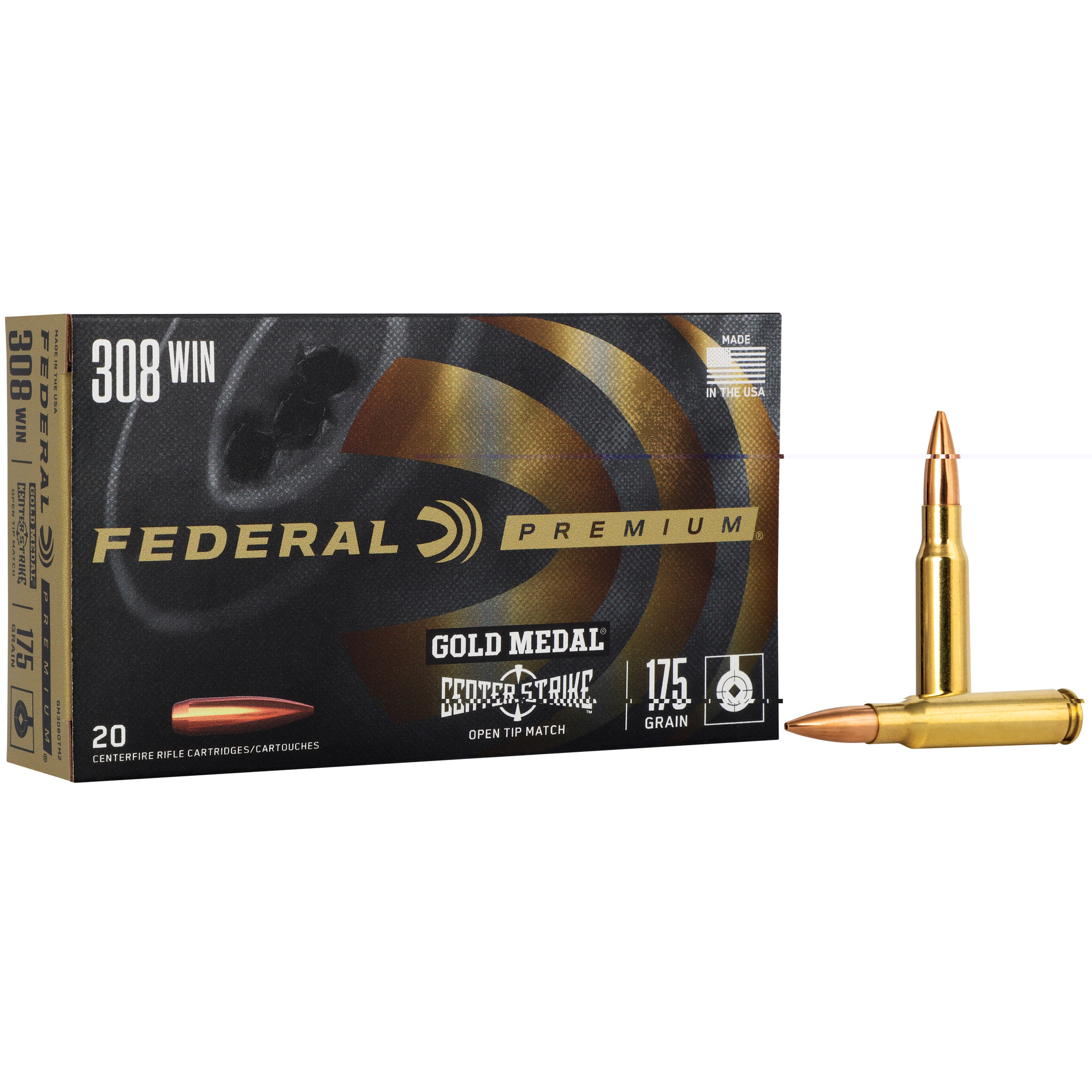 Federal Gold Mdl 308 Winchester 175gr Otm