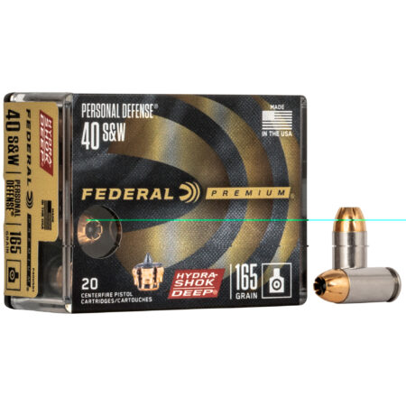Federal Hydshk Dp 40 S&W 165gr JHP