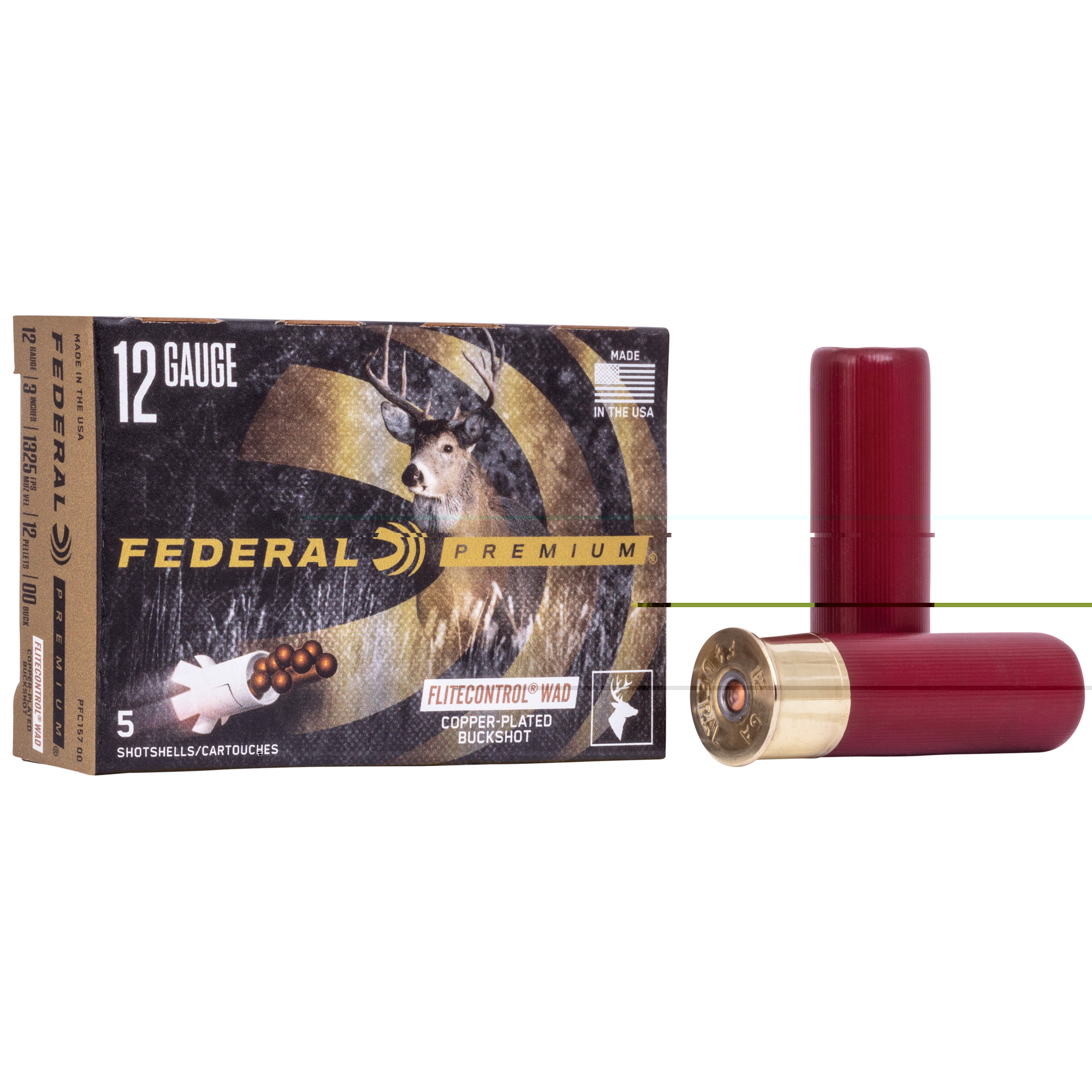 Federal Flt Ctrl 12ga 3" 00 Bck