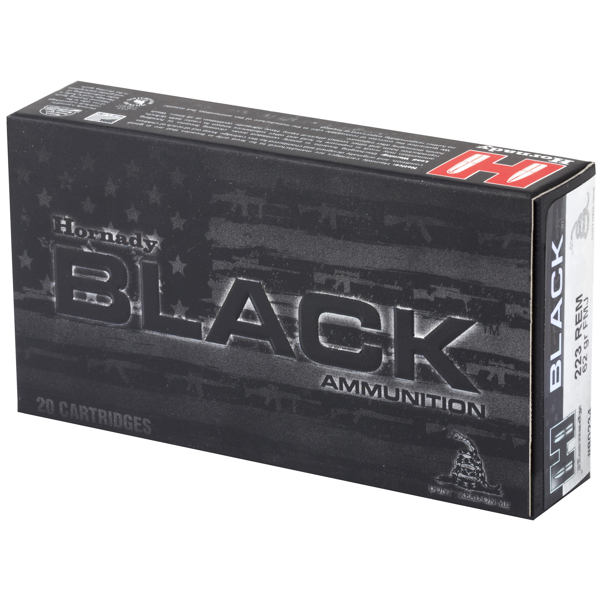 Hornady Black 223 Remington 62gr FMJ - Image 3