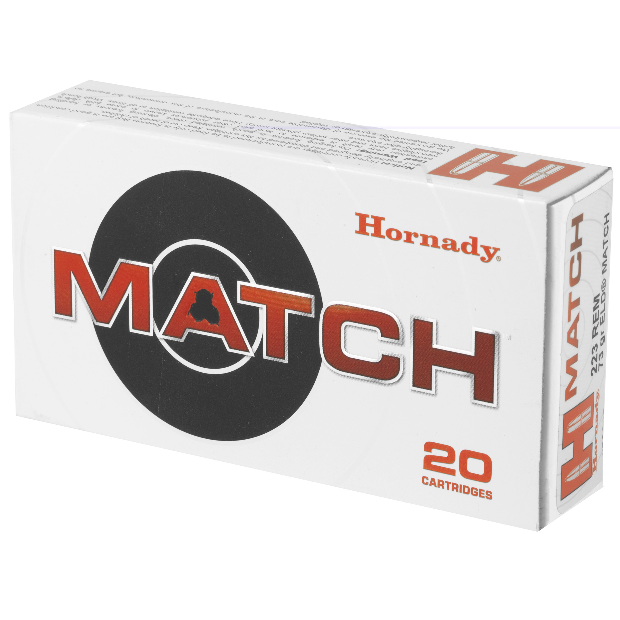 Hornady 223 Remington 73gr Eld-m - Image 3