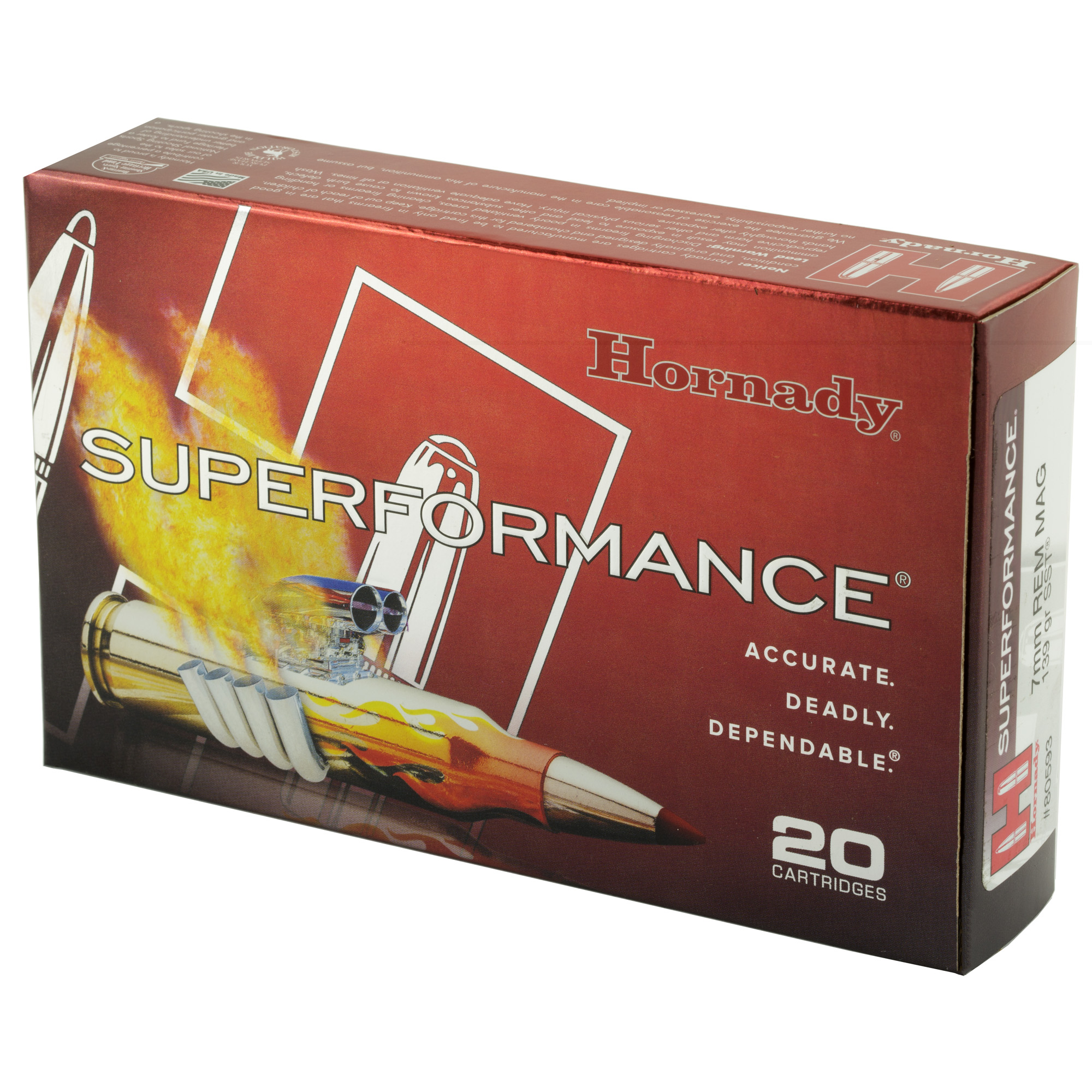 Hornady Sf 7mmRemington 139gr Sstspf - Image 3