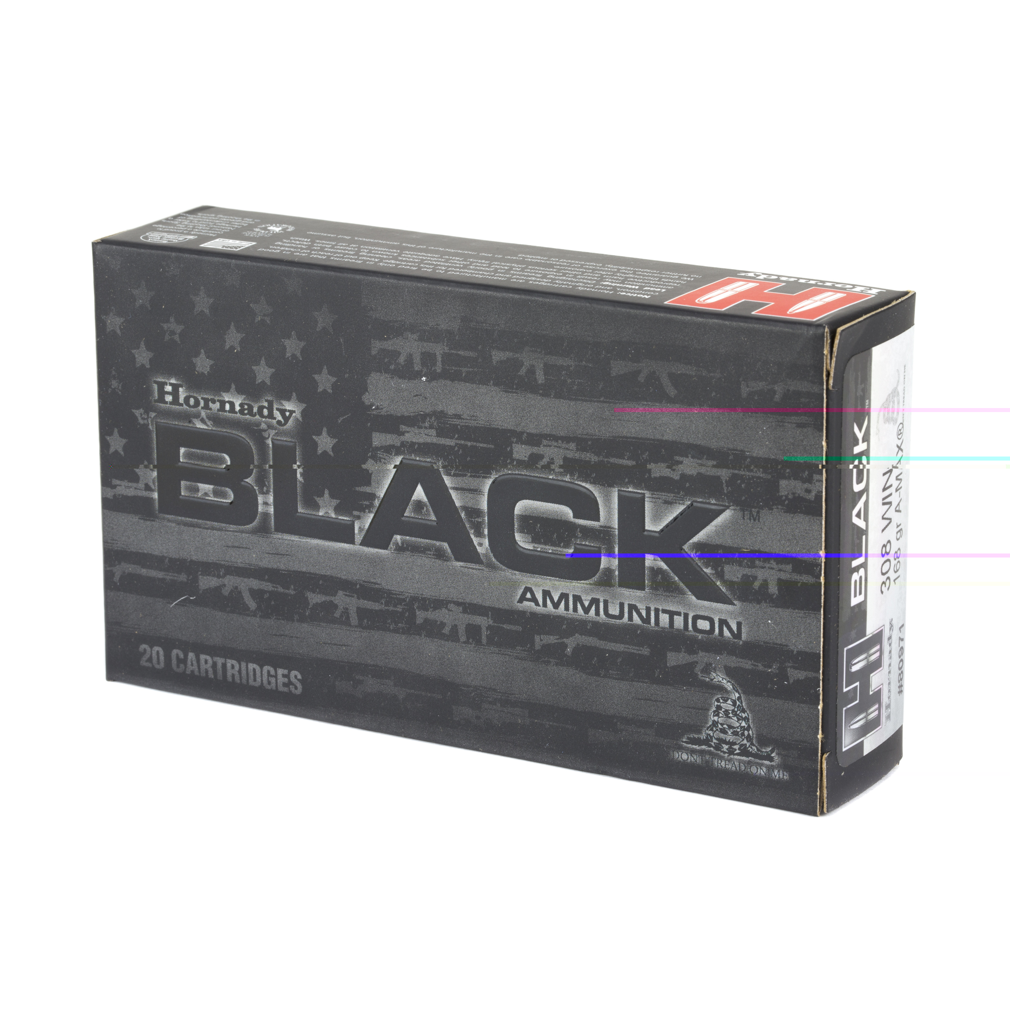Hornady Black 308 Winchester 168gr Amax - Image 3