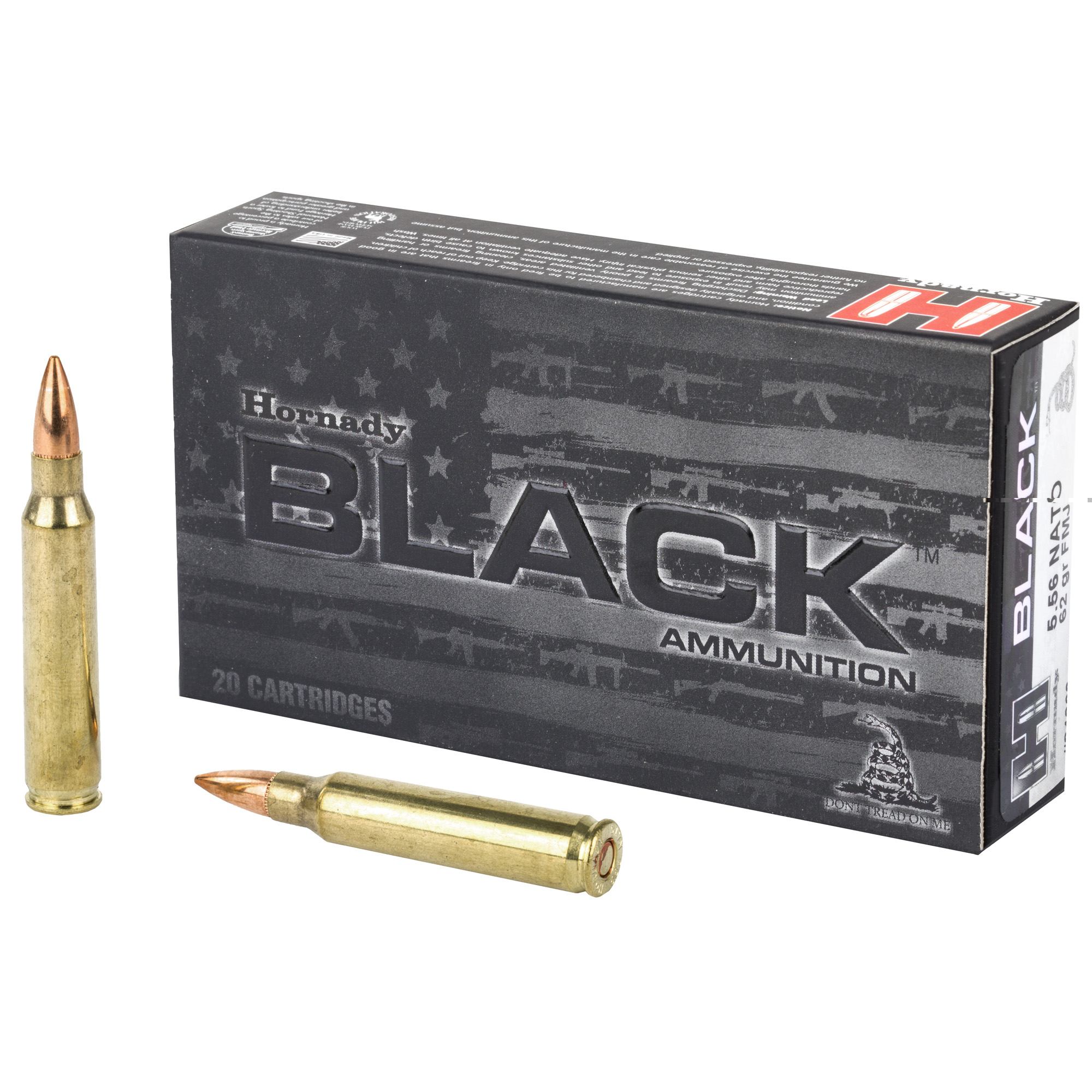 Hornady Black 5.56 NATO 62gr FMJ