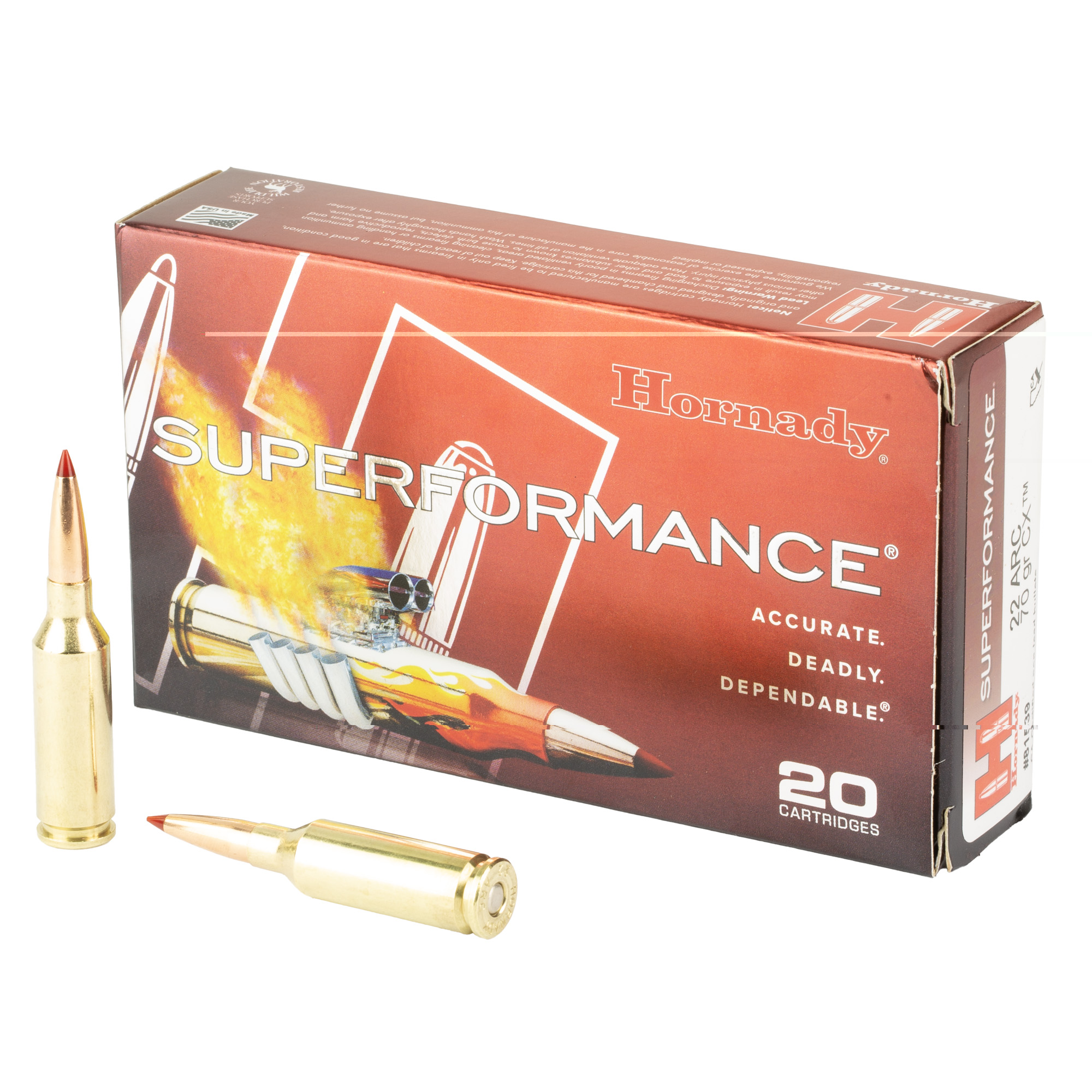 Hornady Sf 22 Arc 70gr Cx