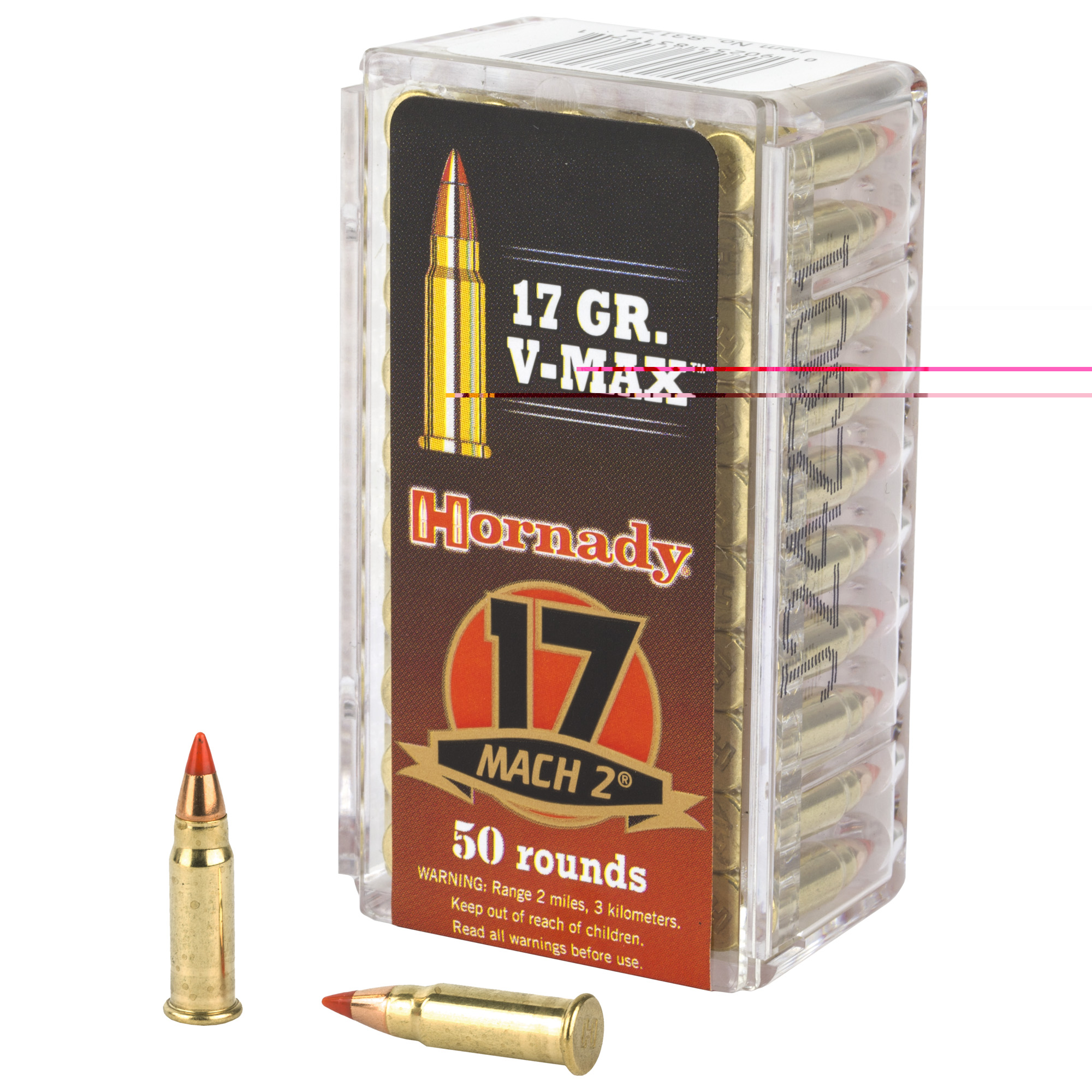 Hornady 17hm2 17gr V-max 0