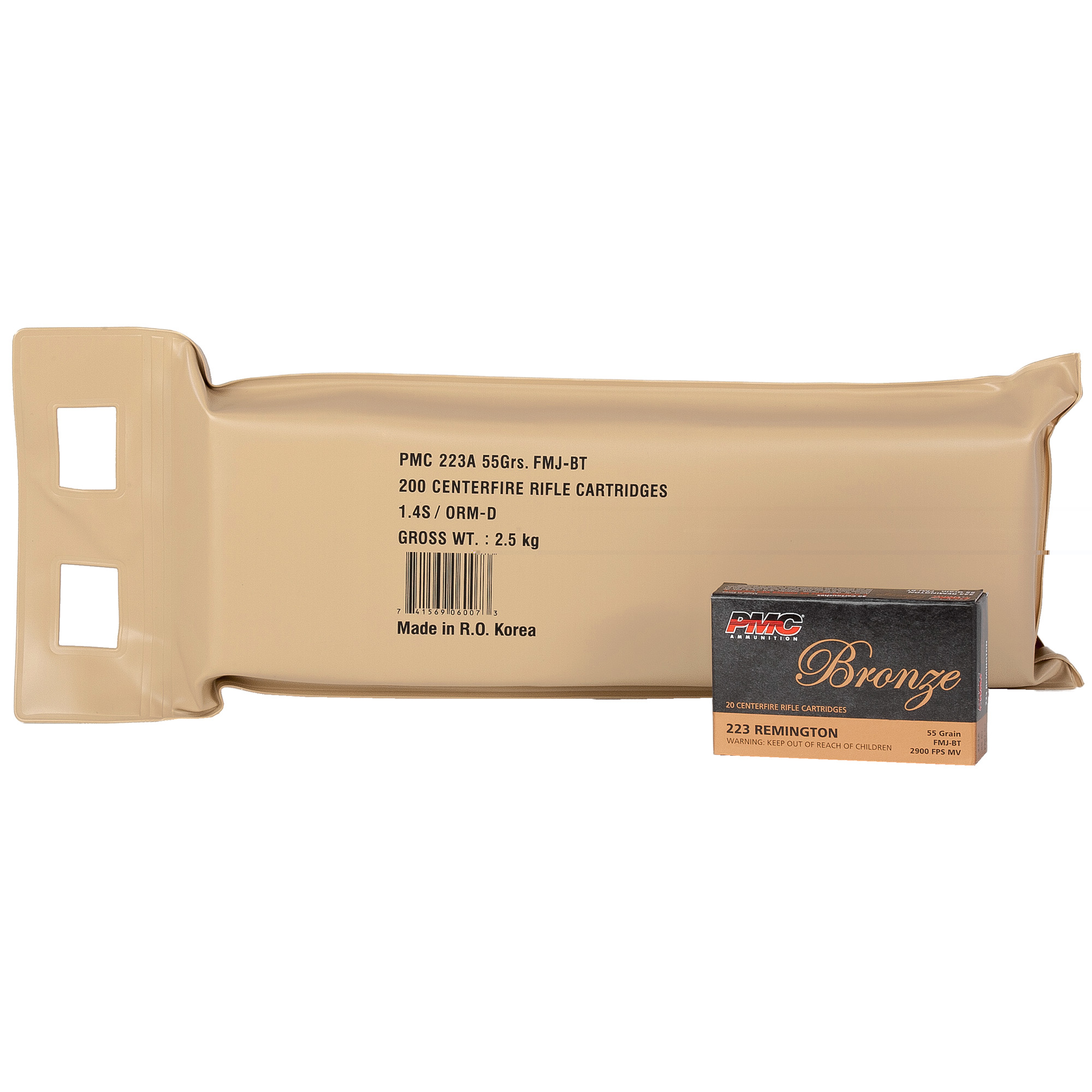 PMC Brnz 223 Remington 55gr FMJ 10 Bx Bp