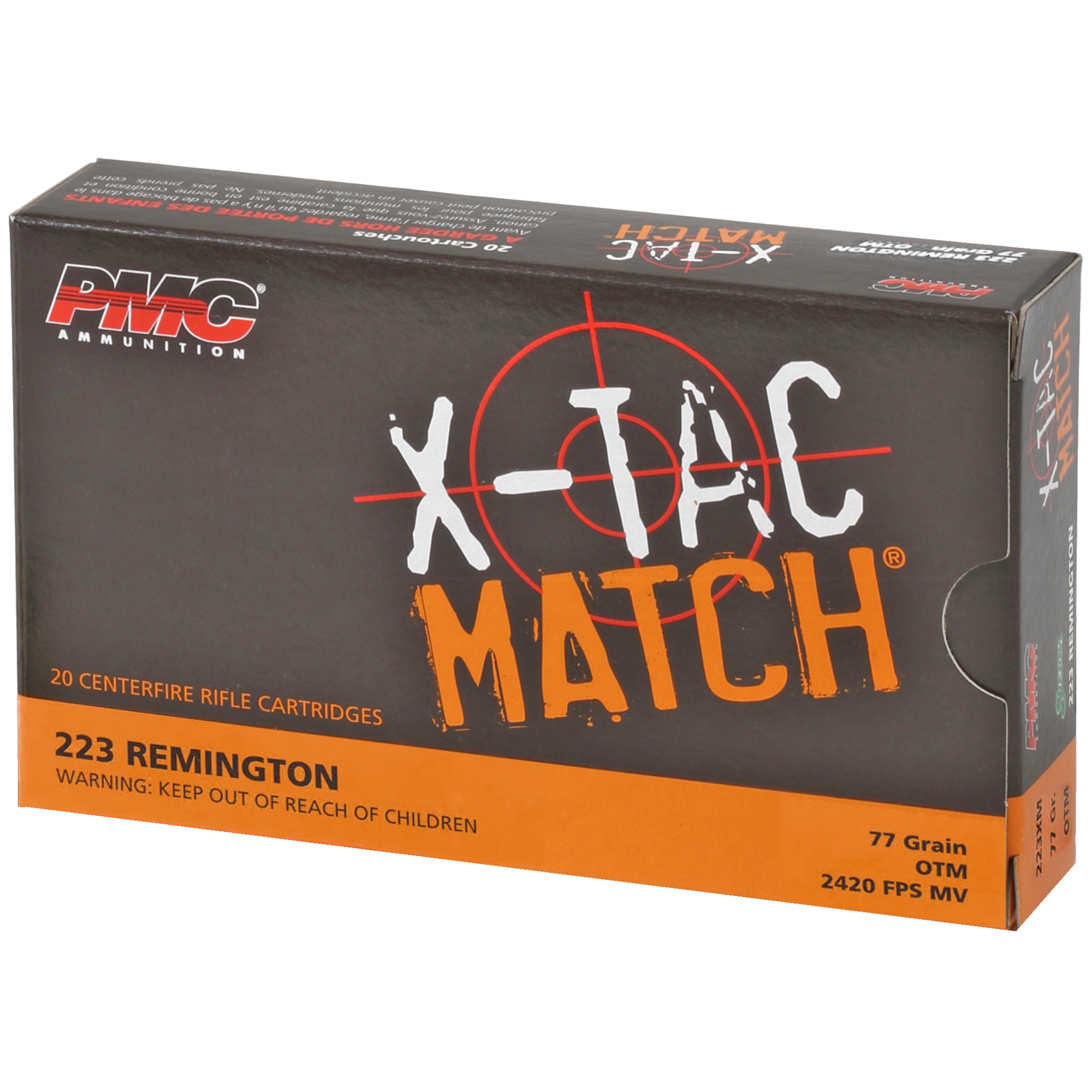 PMC Xtacm 223 Remington 77gr Otm Sierra Bt