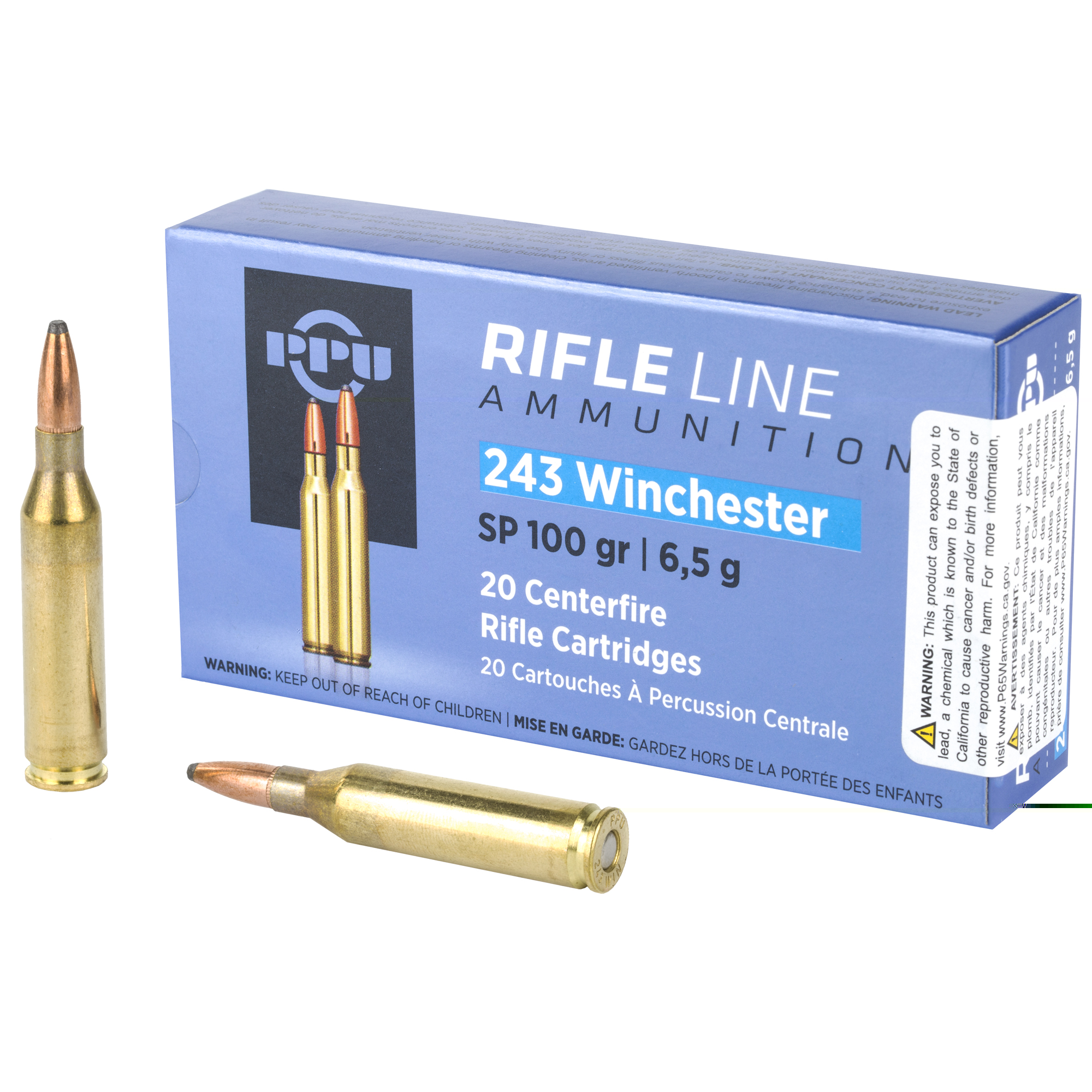 PPU 243 Winchester Sp 100gr