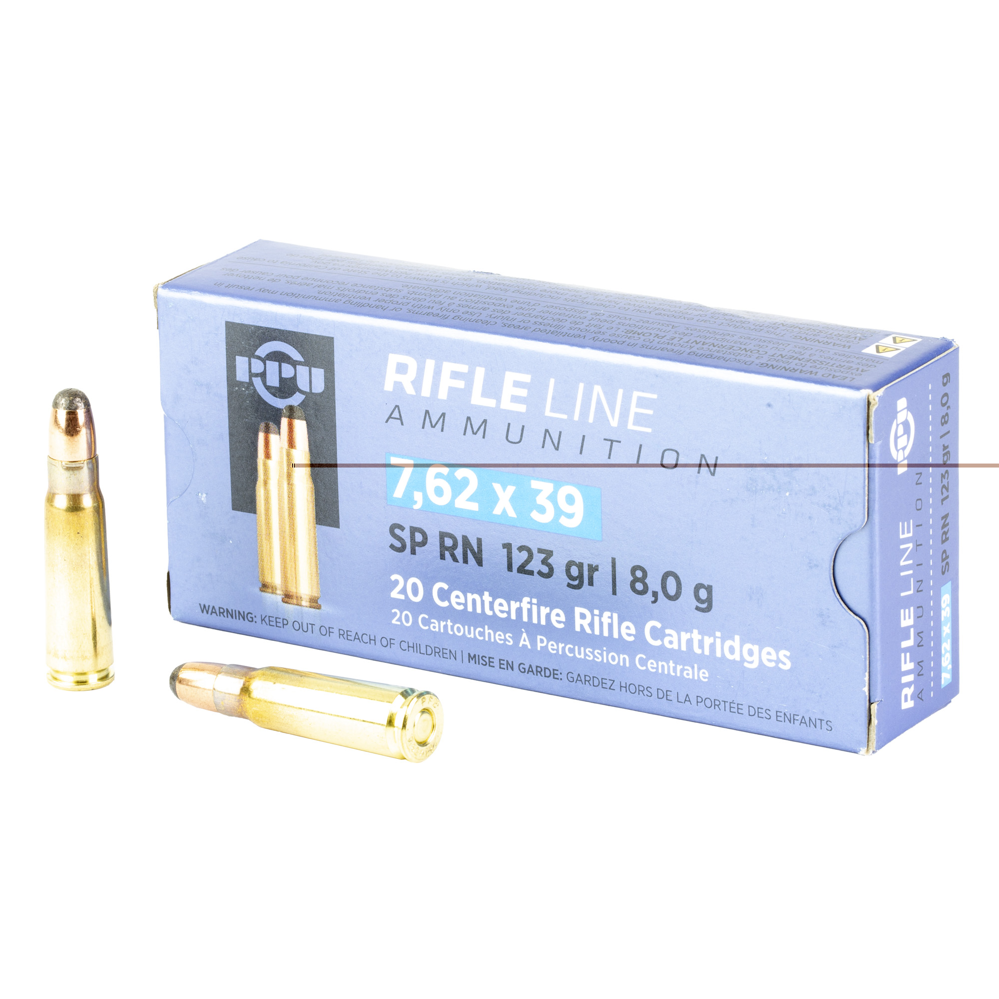 PPU 7.62x39 Sp 123gr