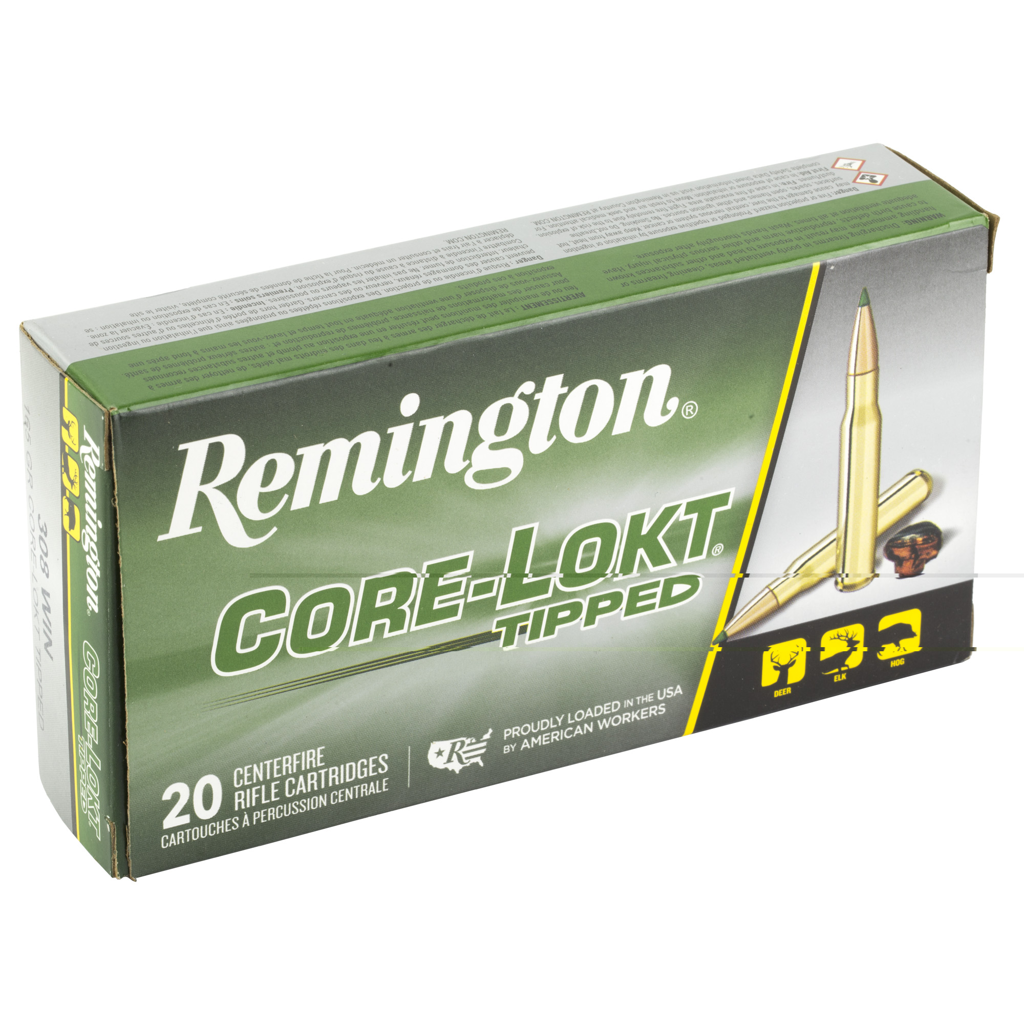 Rem 308 Win 165gr Clok Tipped 20-200 - Image 3