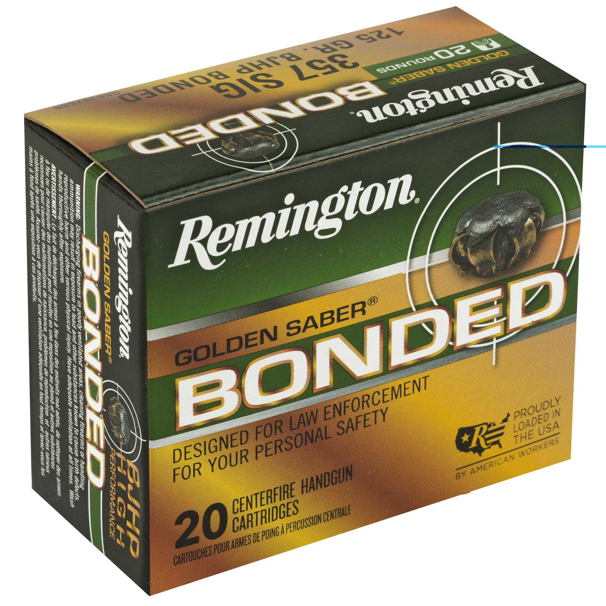 Rem Golden Sbr 357sig 125gr 20-500 - Image 2