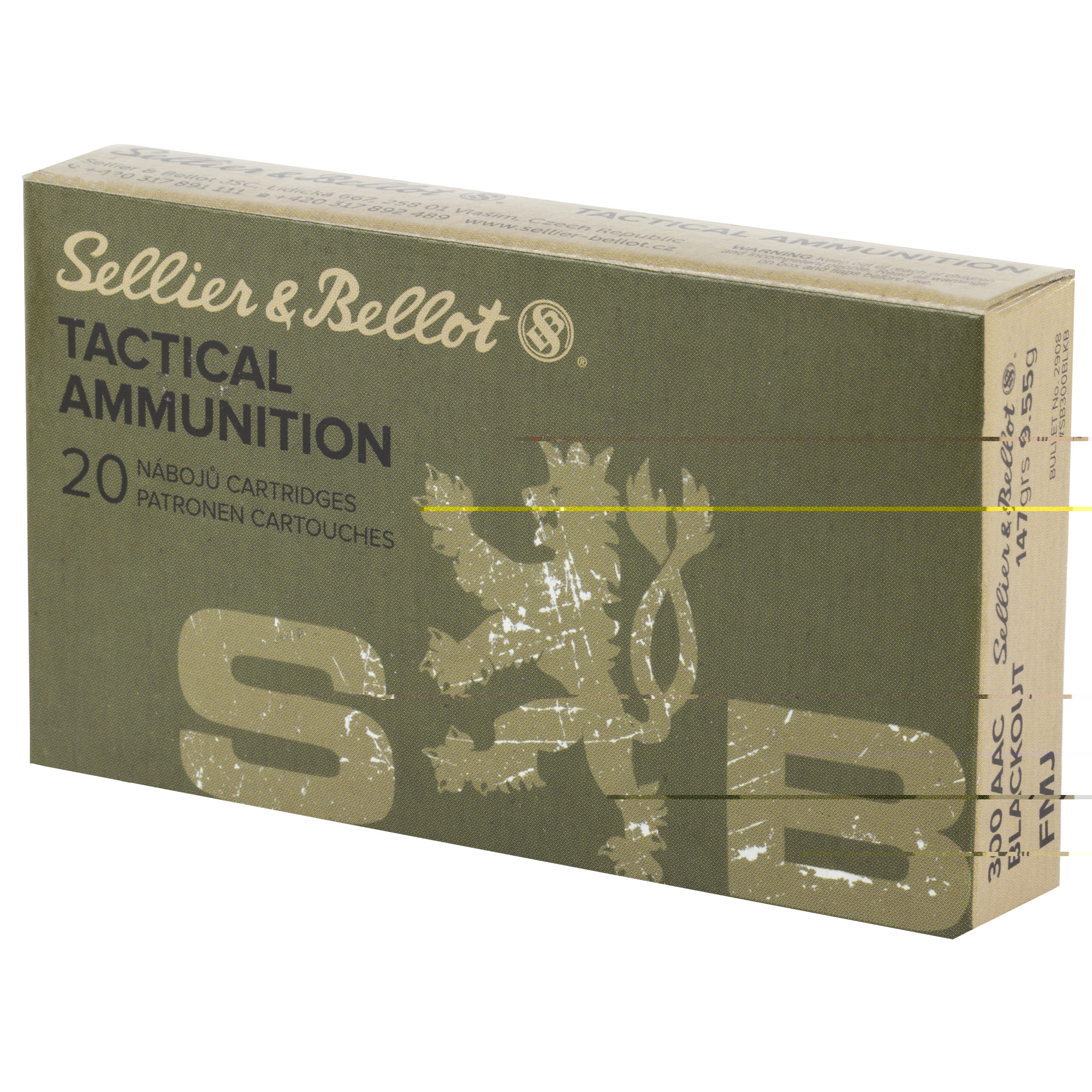 S&b 300blk 147gr Fmj 20-1000 - Image 3