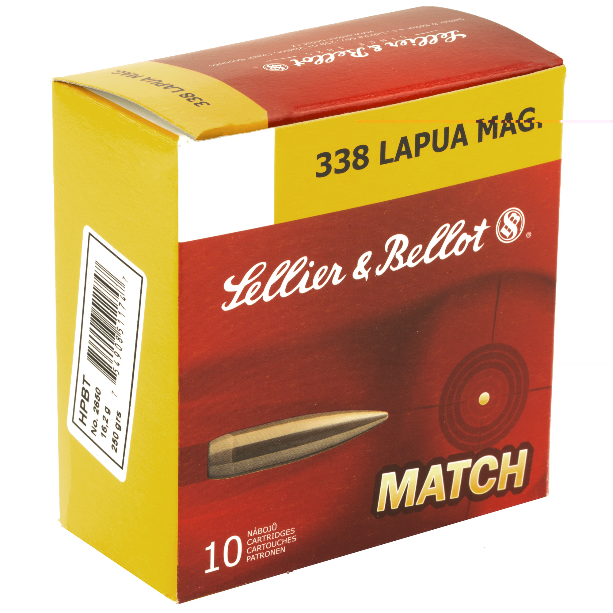 Sellor & Bellot 338lapua 250gr Sierra Hpbt 10-bx - Image 2