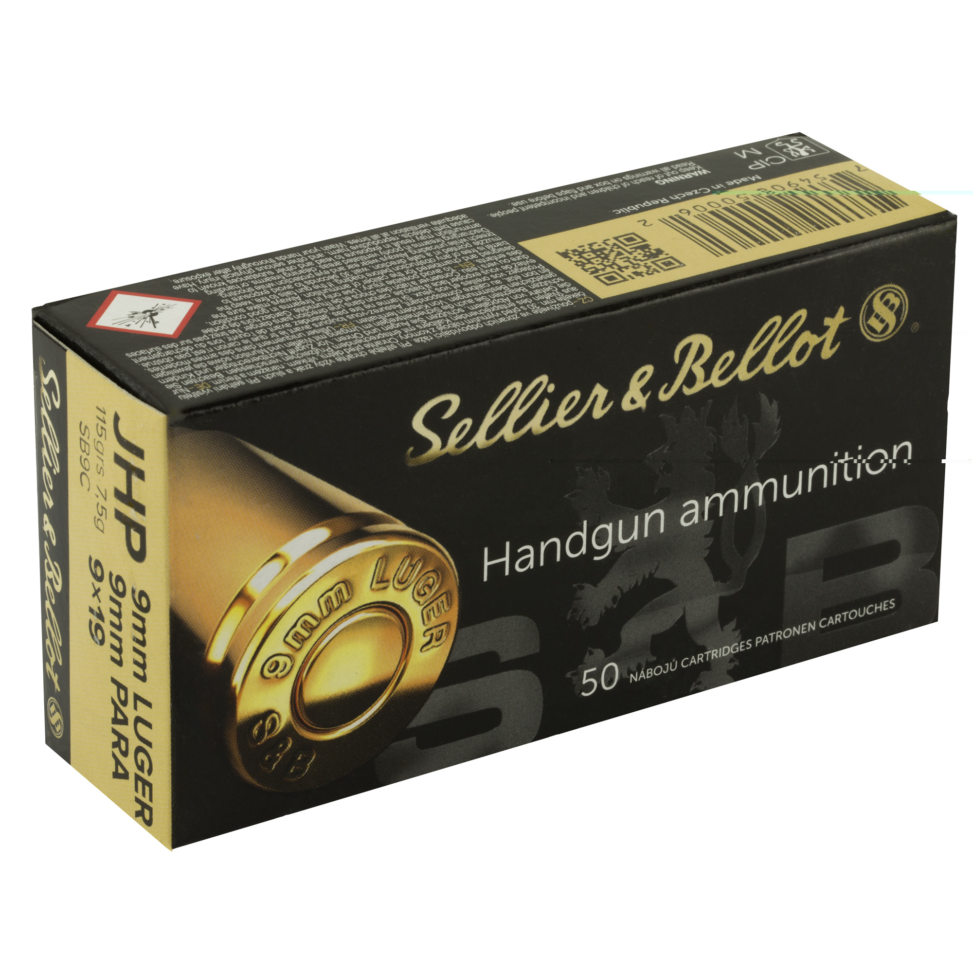 Sellor & Bellot 9mm 115gr JHP - Image 4