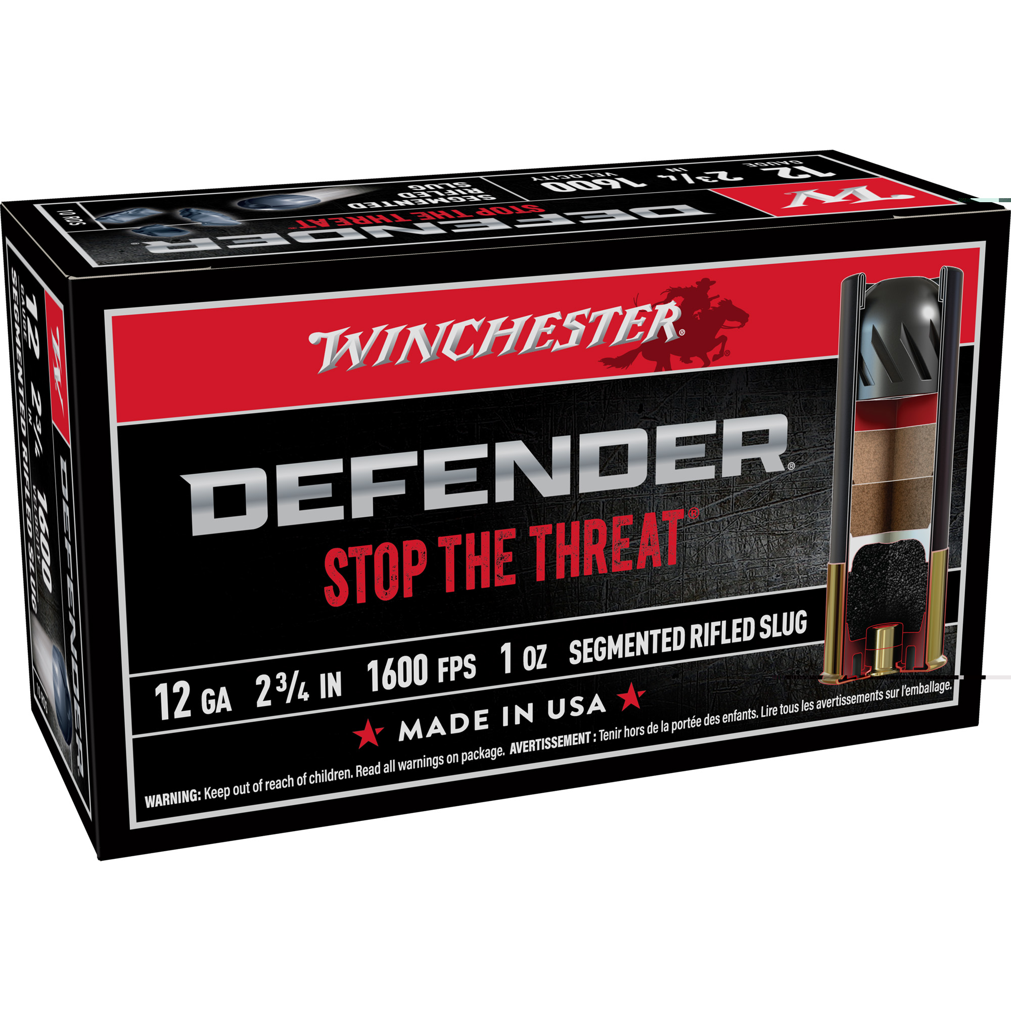 Winchester Defender 12ga 2.75" 1oz