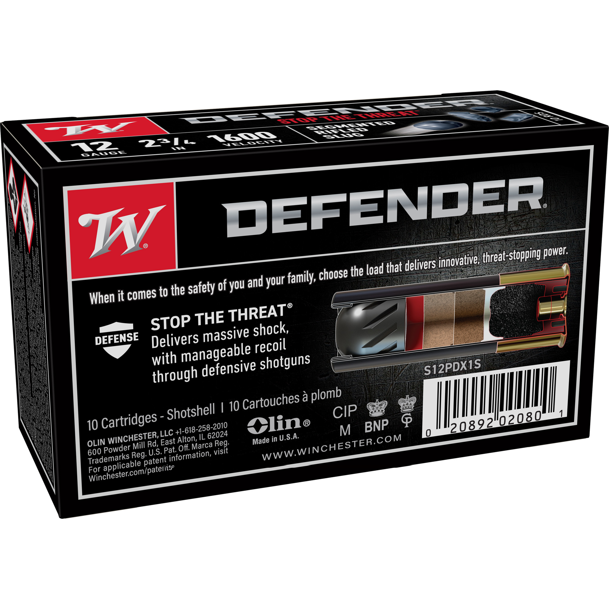 Winchester Defender 12ga 2.75" 1oz - Image 3