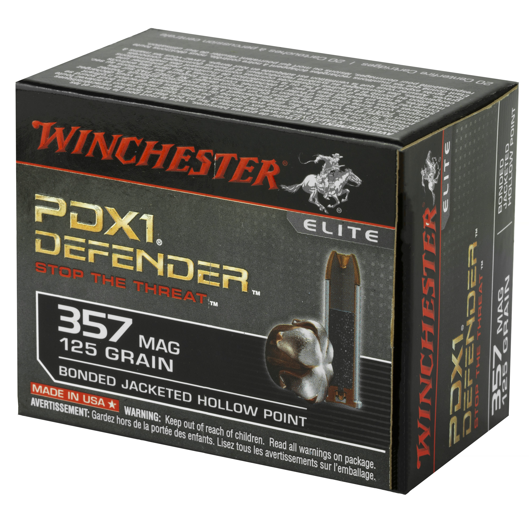 Winchester Defender 357 MAG 125gr JHP - Image 2