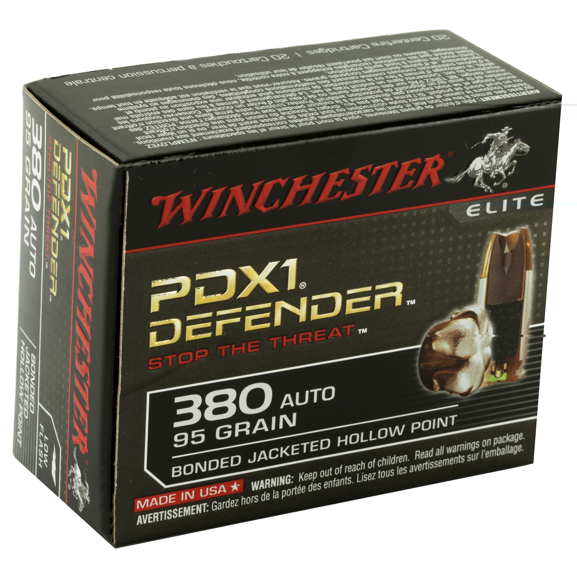 Winchester Defender 380 ACP 95gr JHP - Image 3