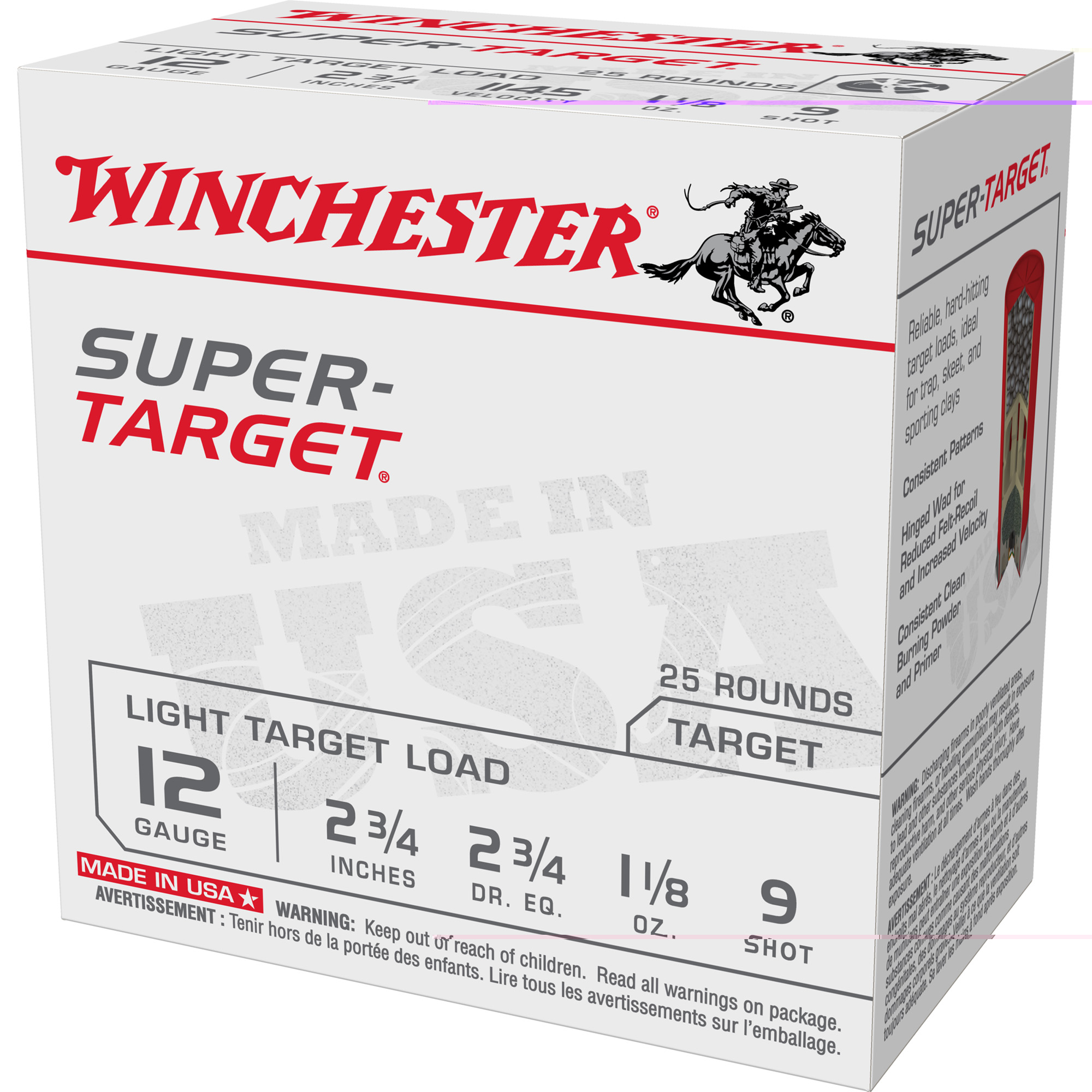 Winchester Supertarget 12ga 2.75" #9 - Image 3